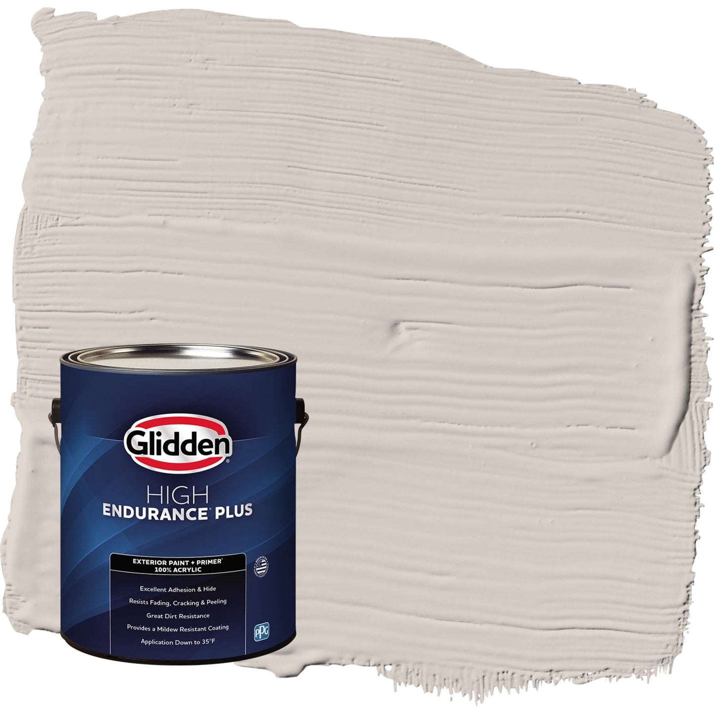 Glidden HEP My Alibi / Beige Satin Exterior Paint with Primer, 1 Gallon