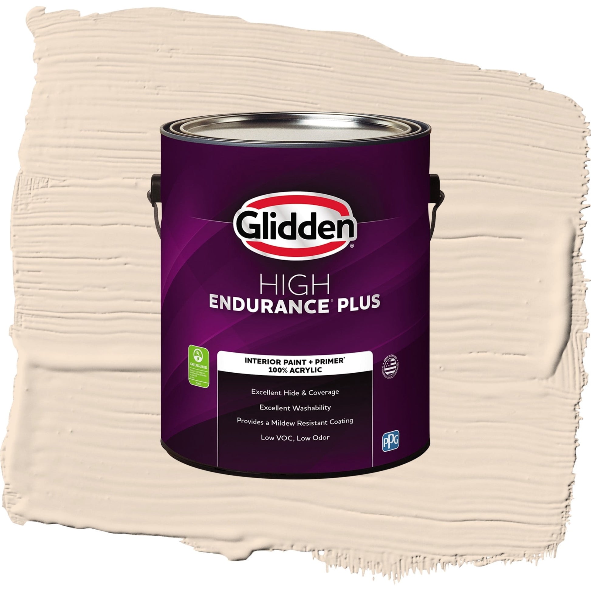 Glidden HEP Sandpiper Interior Paint + Primer Flat , 1 Gallon