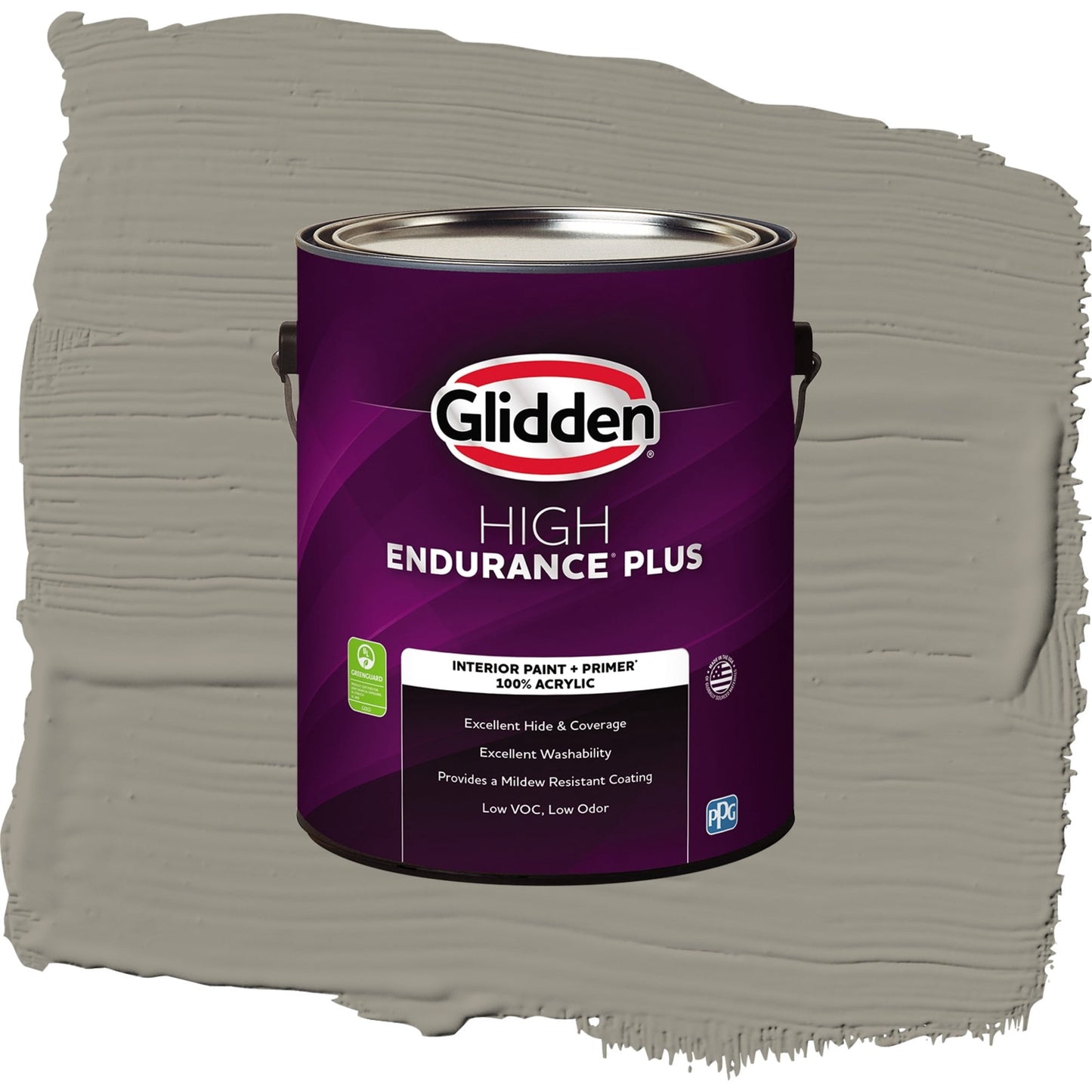 Glidden HEP Steeped Tea Interior Paint + Primer Flat , 1 Gallon