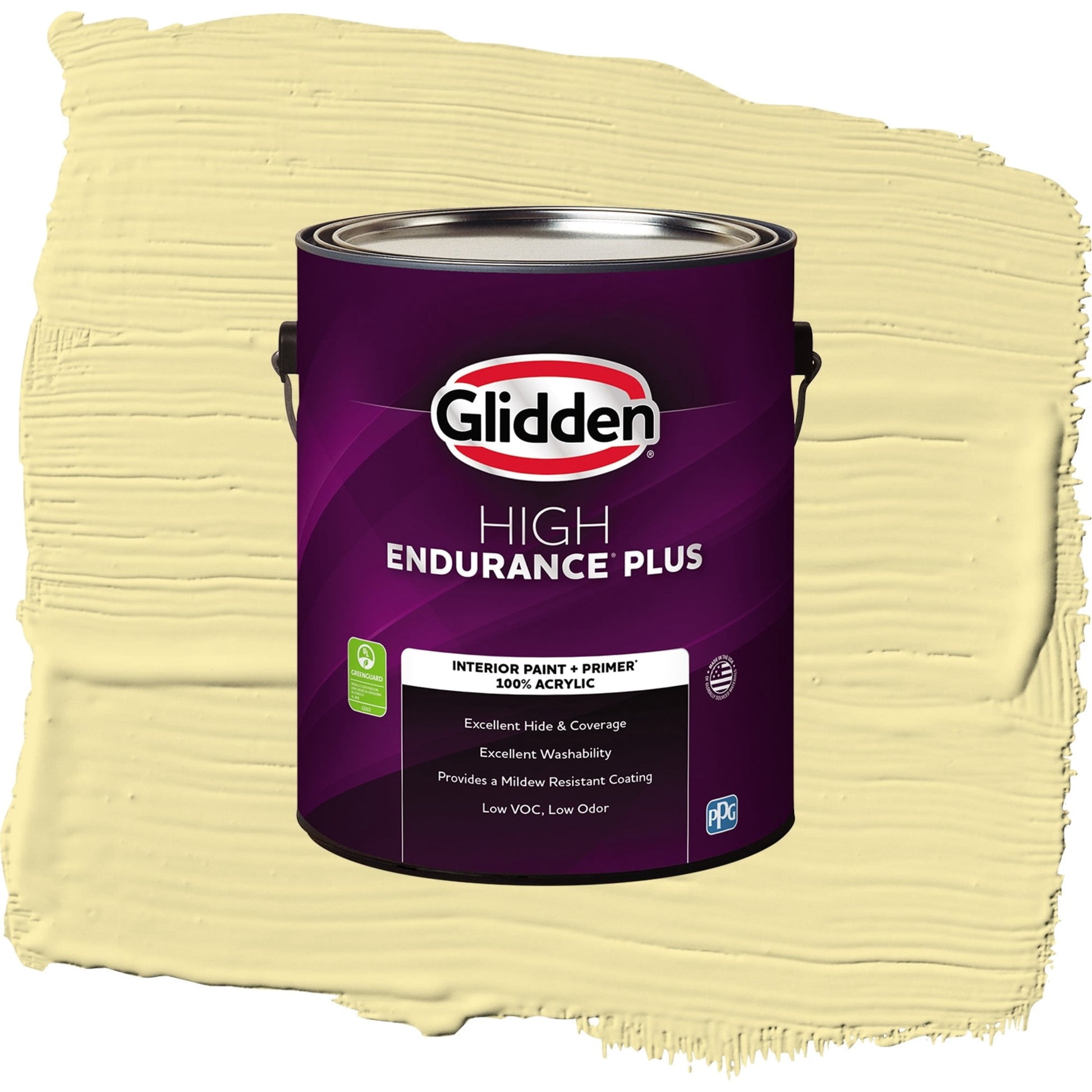 Glidden HEP Turning Oakleaf / Yellow, Eggshell Interior Paint with Primer, 1 Gallon
