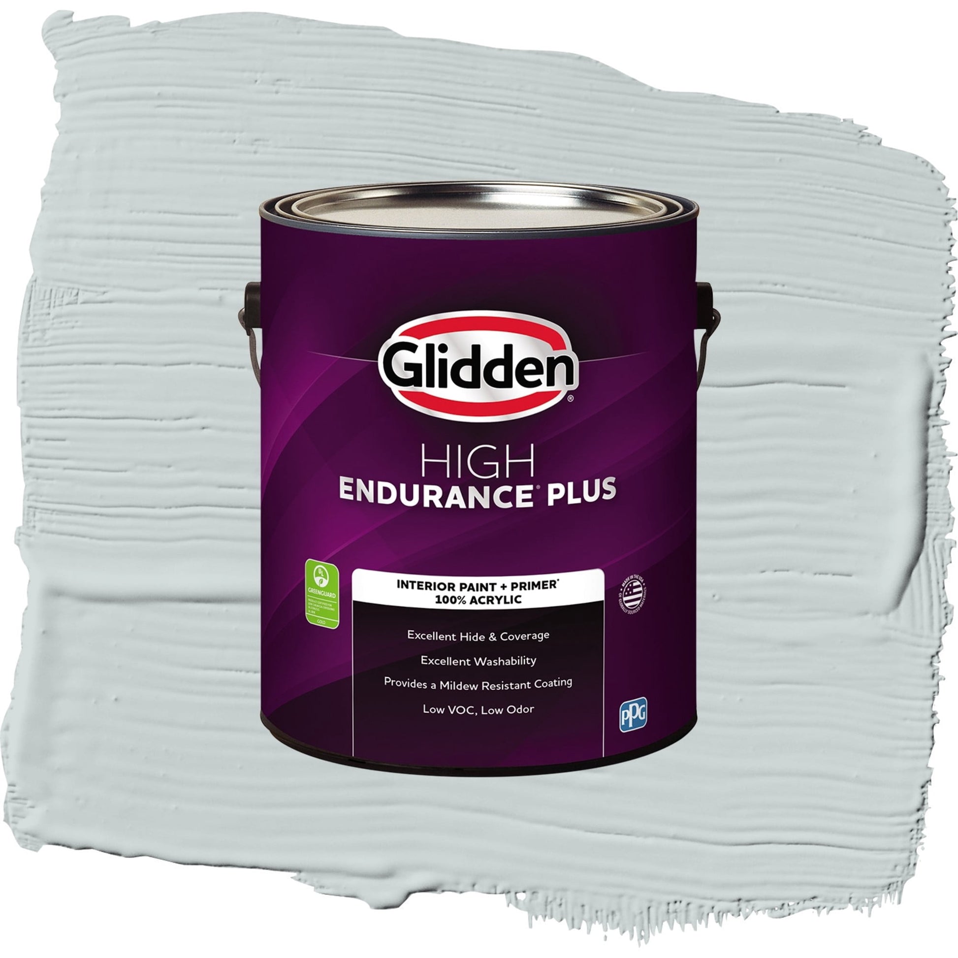 Glidden HEP Winter Chill / Gray, Eggshell Interior Paint with Primer, 1 Gallon
