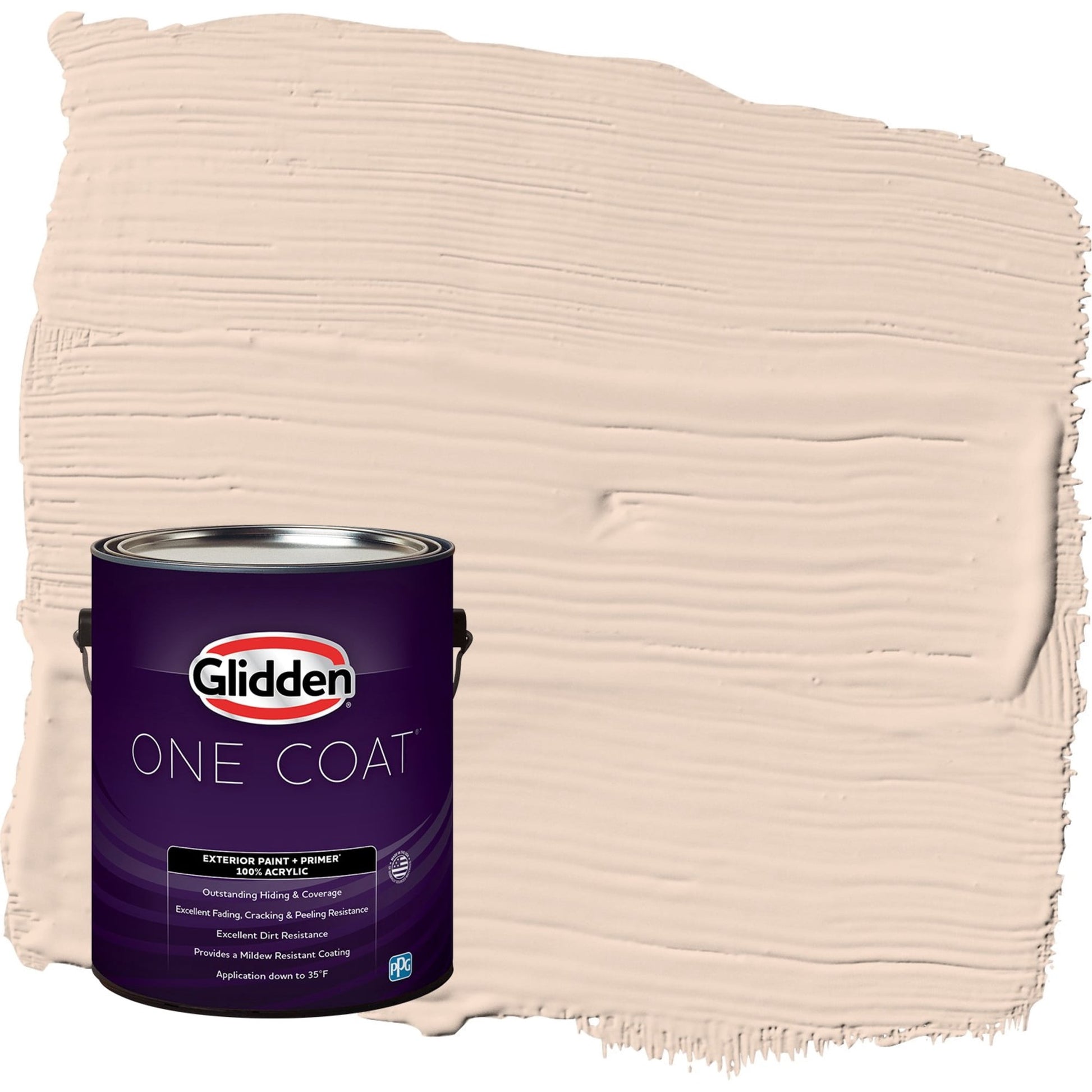 Glidden One Coat Enjoy / Orange Flat Exterior Paint with Primer, 1 Gallon