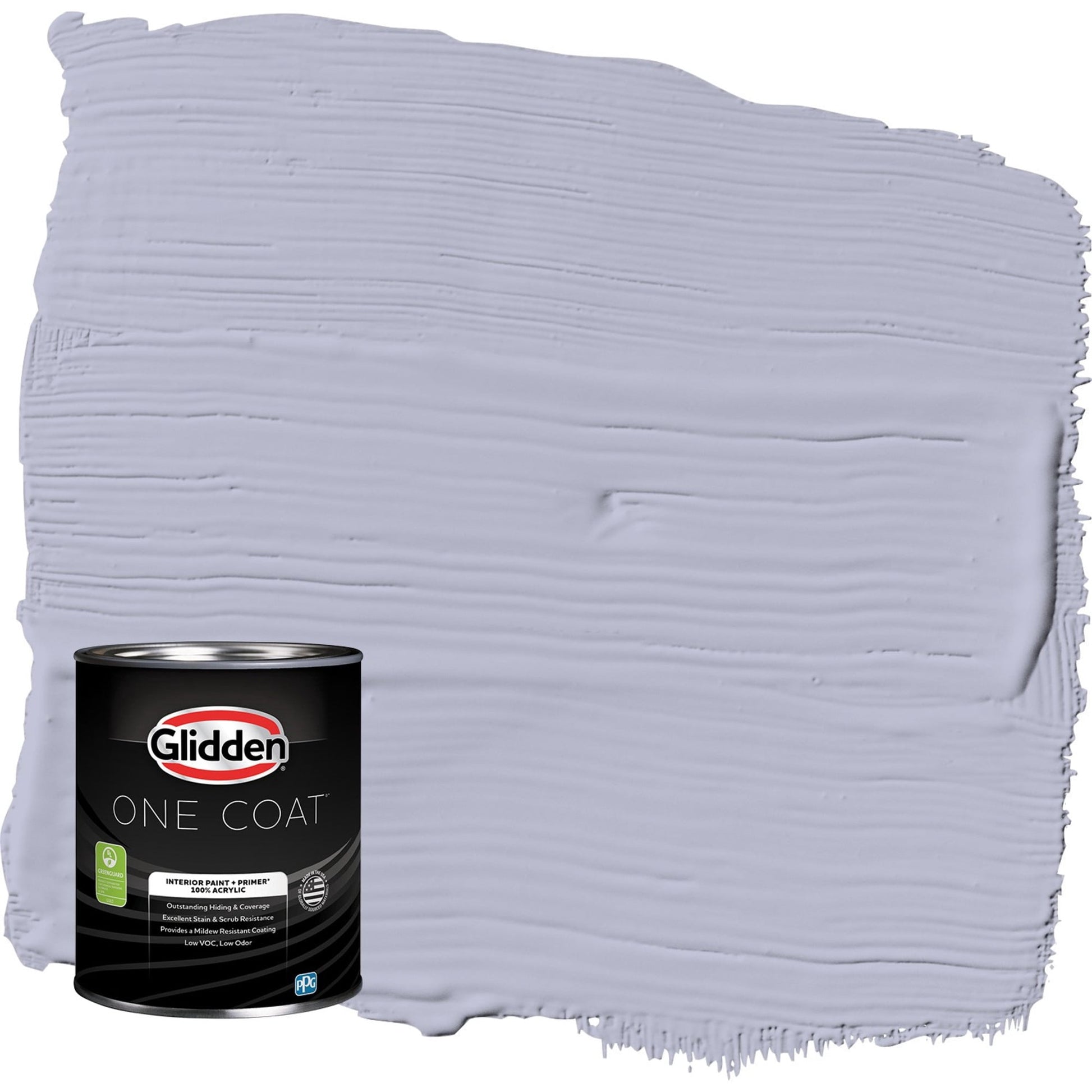 Glidden One Coat Cosmic / Purple Semi-Gloss Interior Paint with Primer, 1 Quart