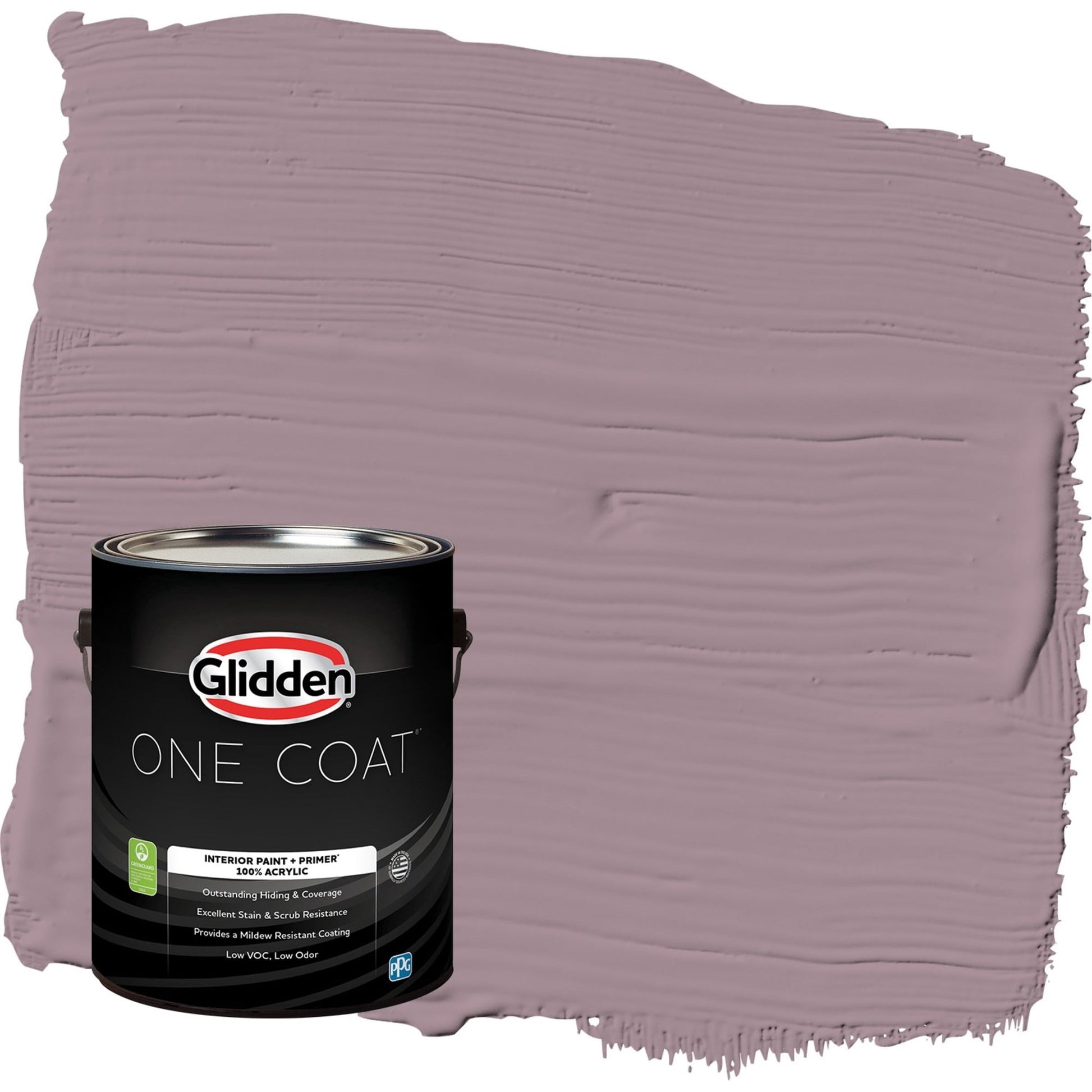 Glidden One Coat Gothic Amethyst / Purple Semi-Gloss Interior Paint with Primer, 1 Gallon