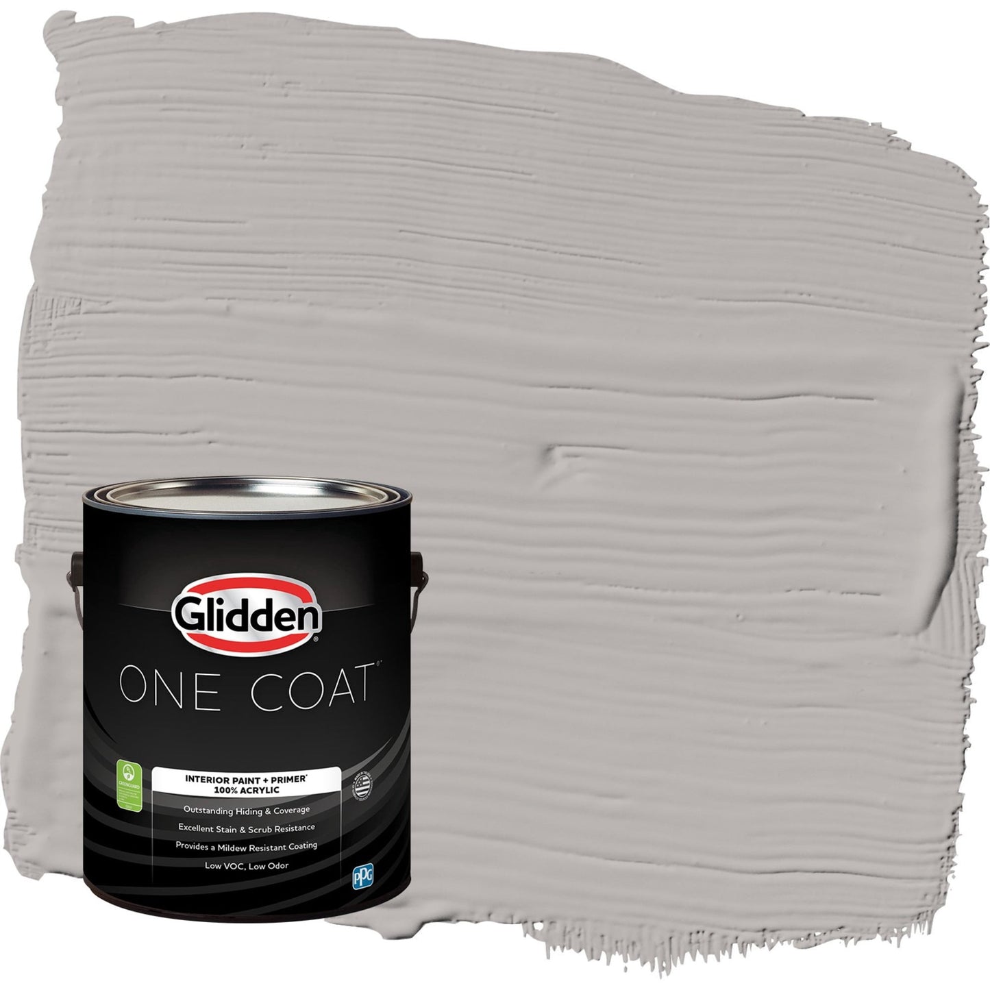 Glidden One Coat Pintura Interior Gris MÃ¡rmol / Gris CÃ¡scara de Huevo con Primer, 1 GalÃ³n