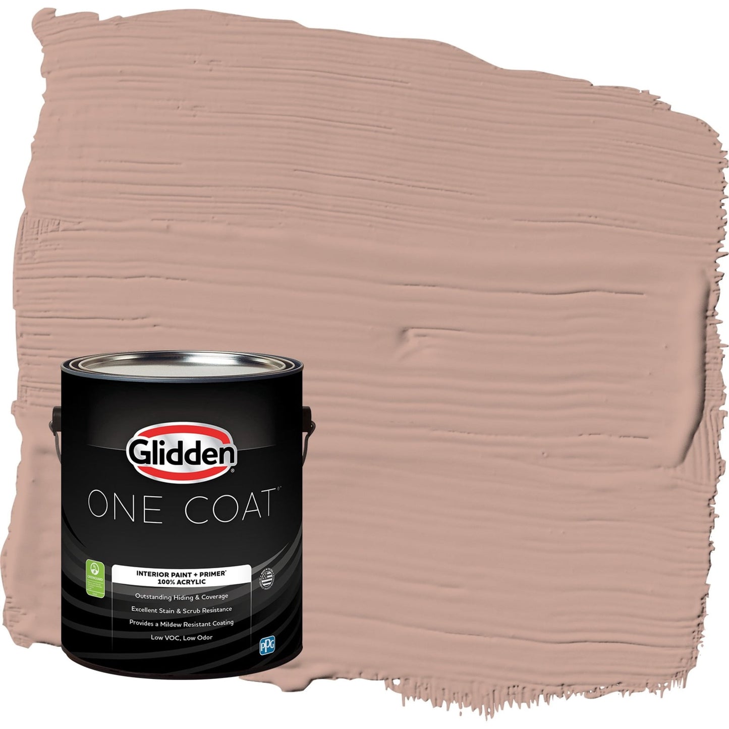 Glidden One Coat Just Rosey / Orange Flat Interior Paint with Primer, 1 Gallon