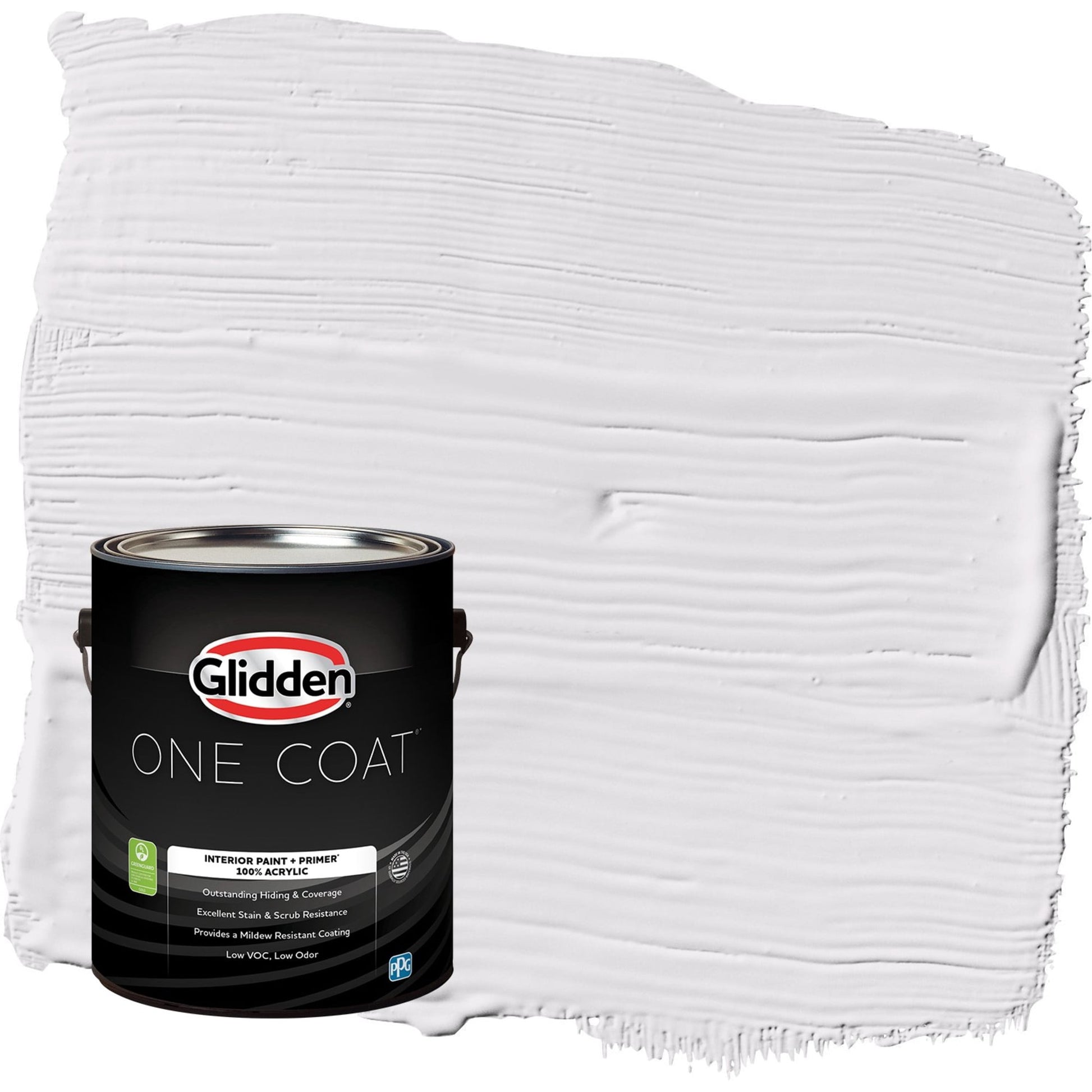Glidden One Coat Orchid Blossom / Purple Semi-Gloss Interior Paint with Primer, 1 Gallon