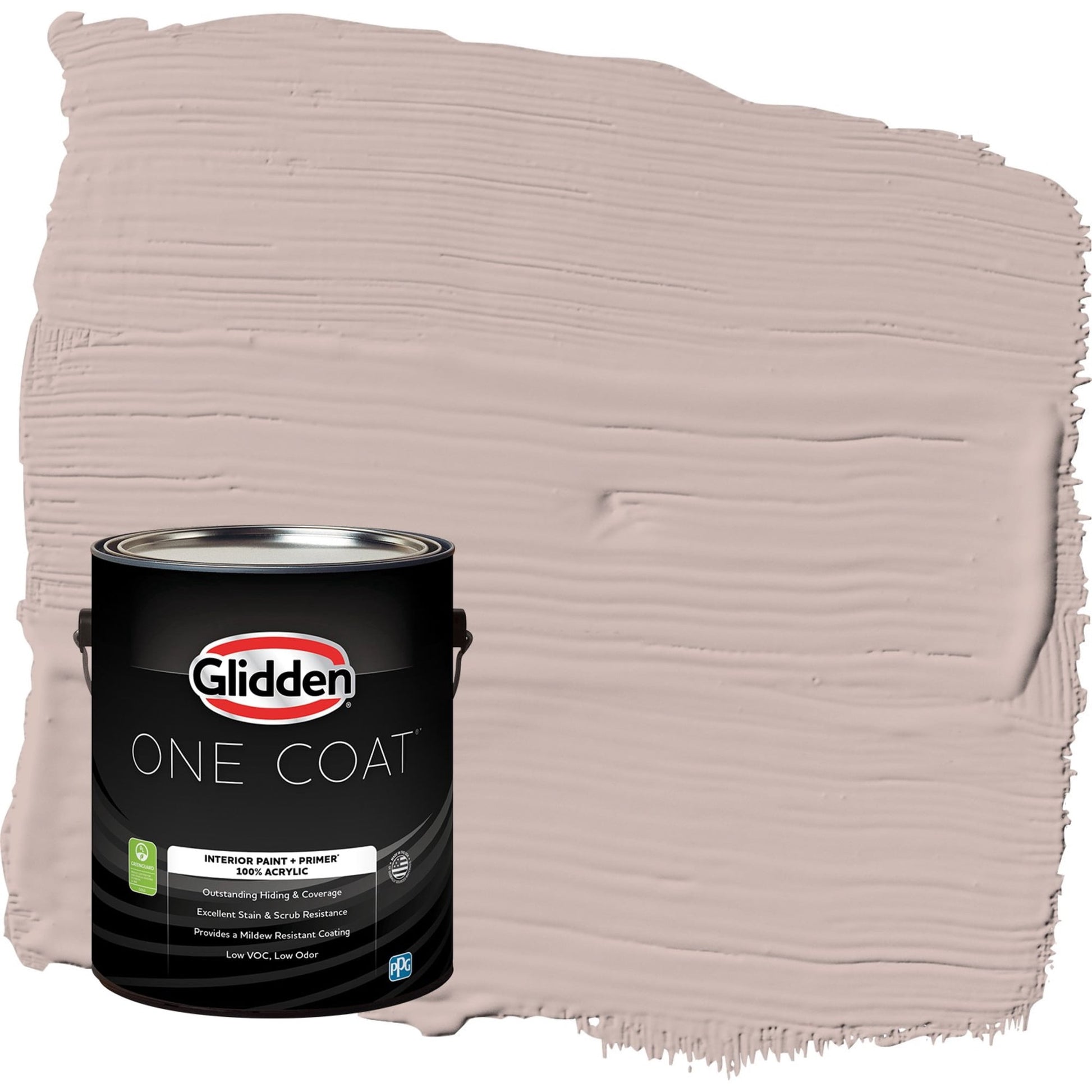 Glidden One Coat Subdued / Beige Flat Interior Paint with Primer, 1 Gallon