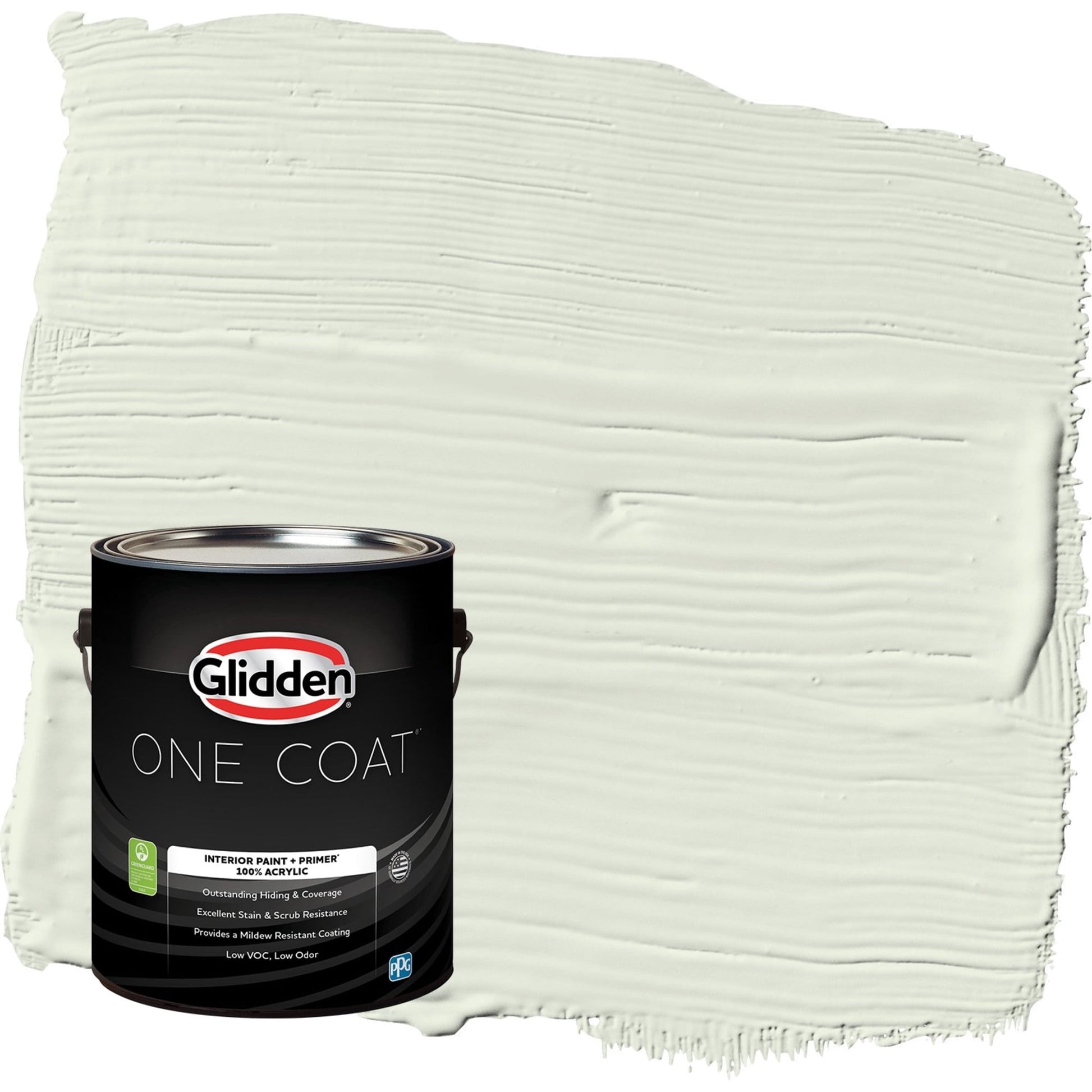 Glidden One Coat Touch of Lime / Green Flat Interior Paint with Primer, 1 Gallon