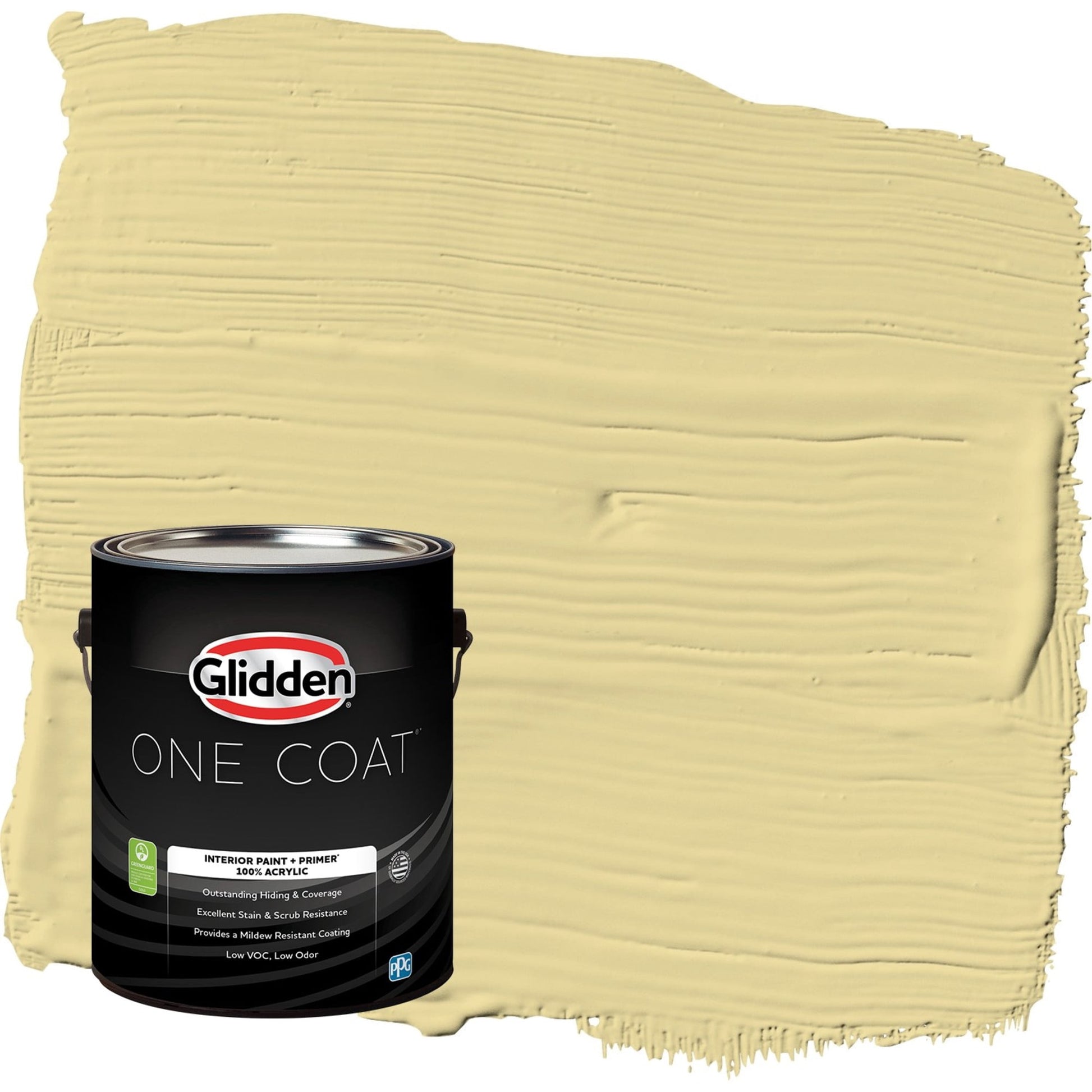 Glidden One Coat Twinkle Toes / Green Eggshell Interior Paint with Primer, 1 Gallon
