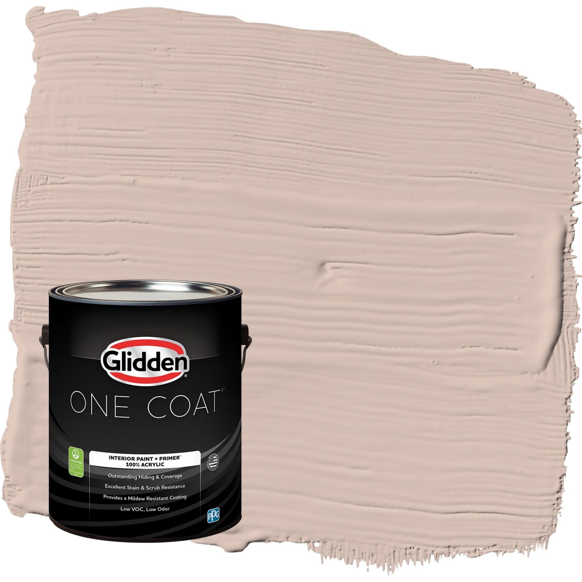 Glidden One Coat Wild Rice / Orange Flat Interior Paint with Primer, 1 Gallon