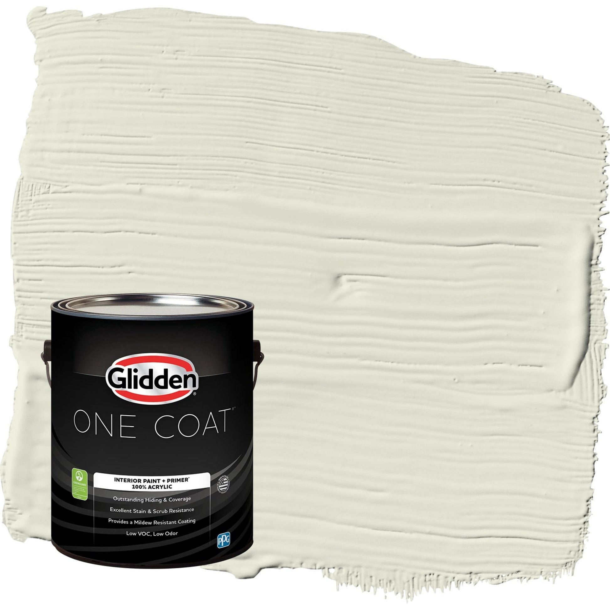 Glidden One Coat Wild Wheat / Green Semi-Gloss Interior Paint with Primer, 1 Gallon