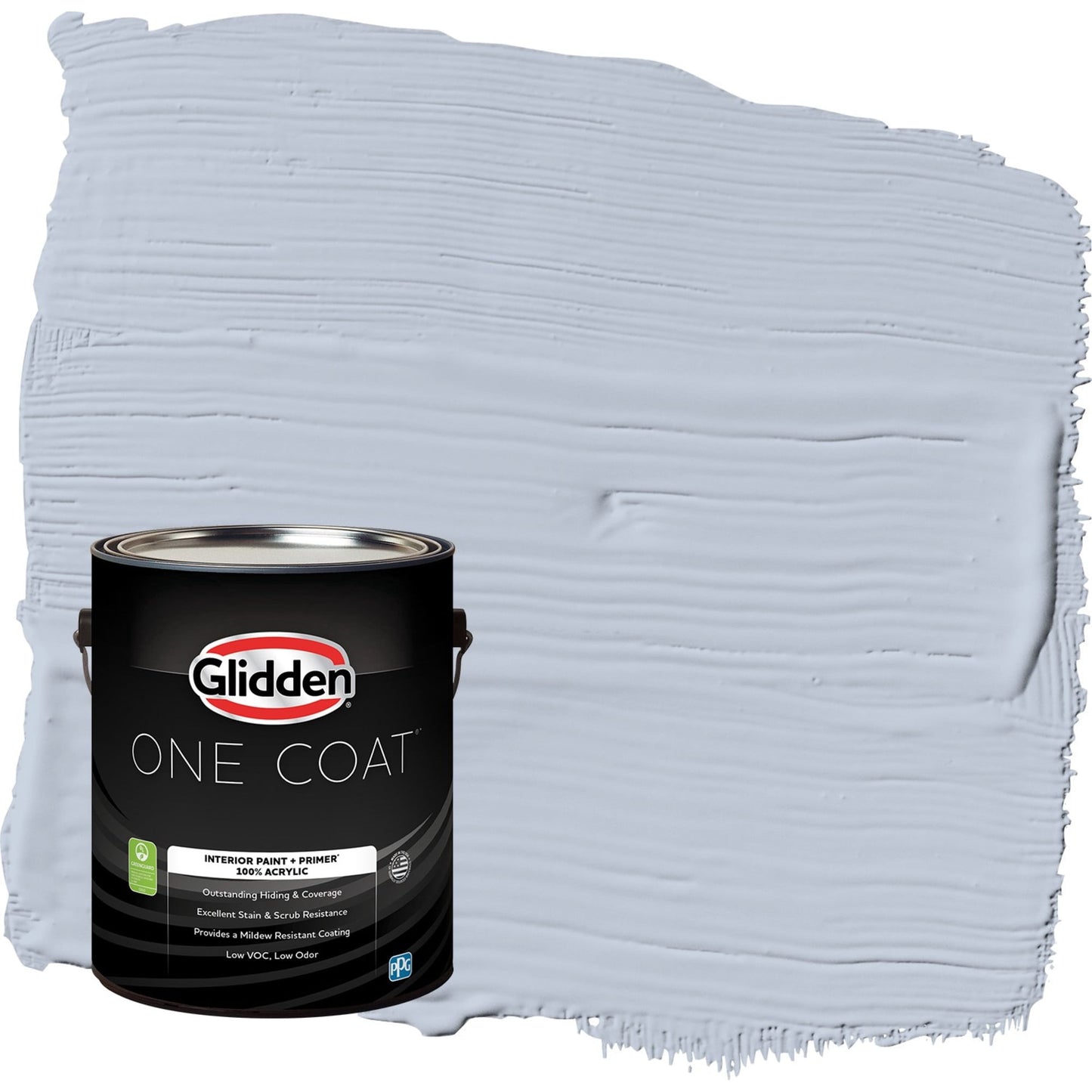 Glidden One Coat Northern Exposure / Blue Flat Interior Paint with Primer, 1 Gallon