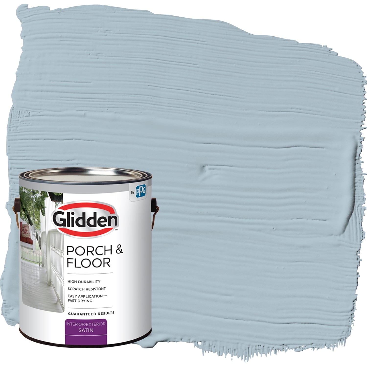 Glidden Porch & Floor 1 gal. Chambray Satin Interior/Exterior Paint with Primer