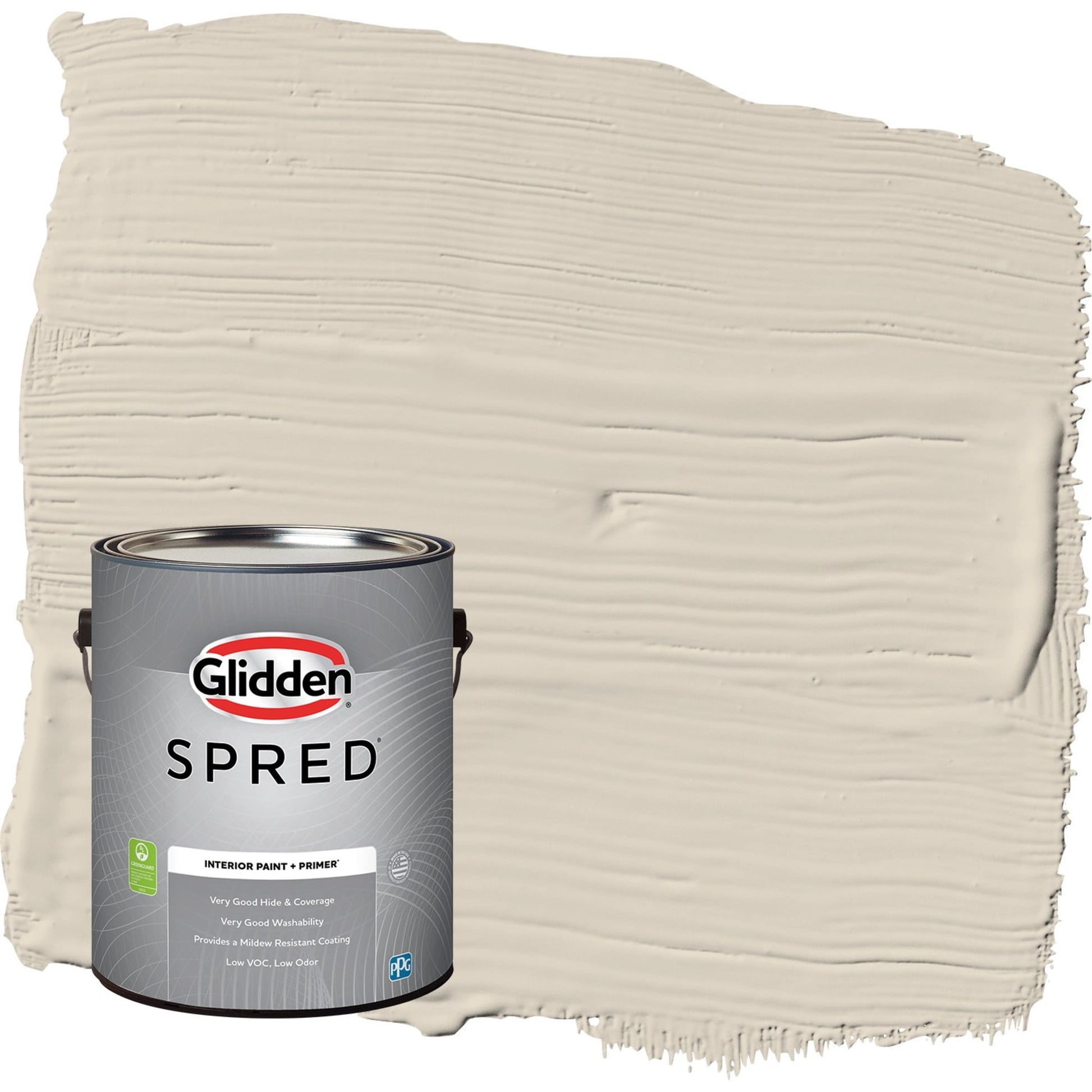 Glidden Spred Cool Concrete / Beige, Semi-Gloss Interior Paint with Primer, 1 Gallon