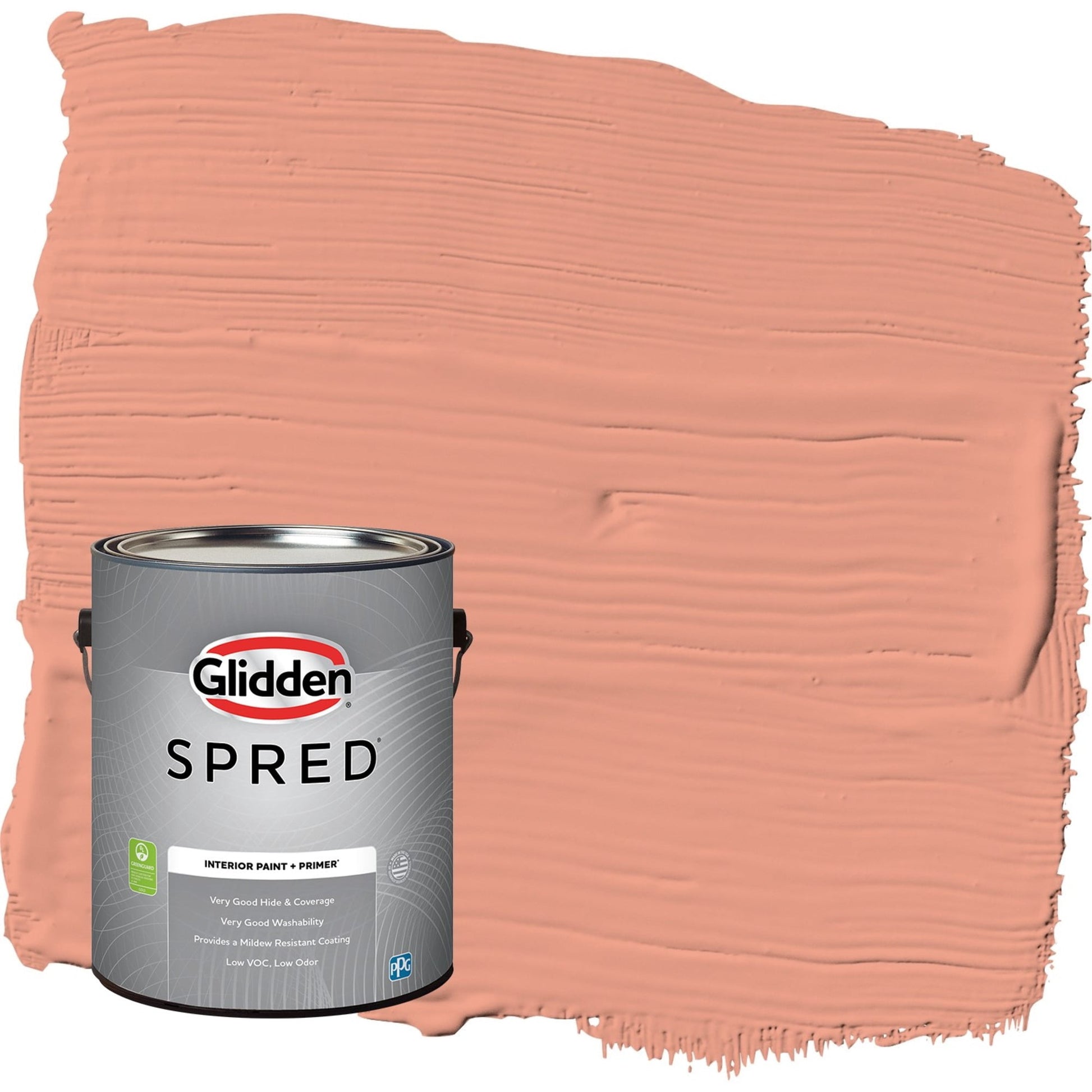 Glidden Spred Opal Fire / Orange, Semi-Gloss Interior Paint with Primer, 1 Gallon