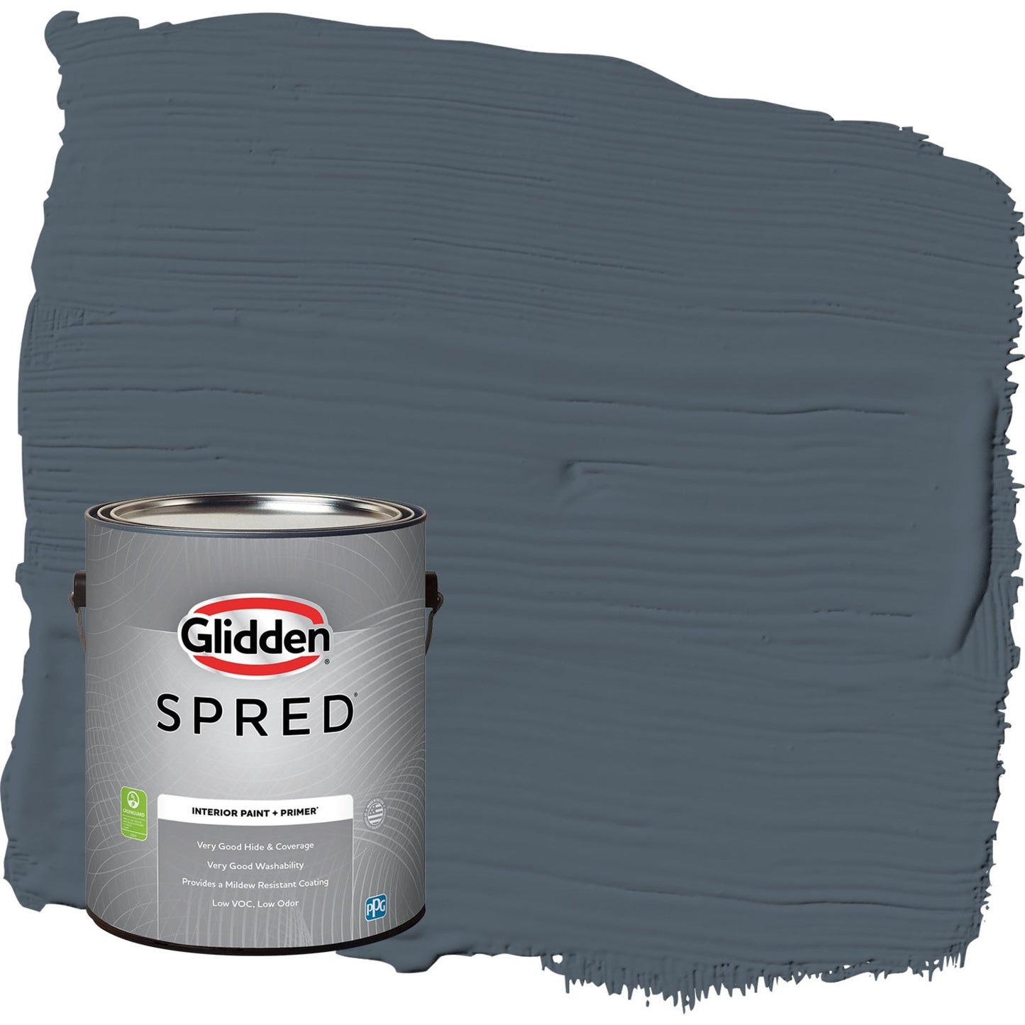 Glidden Spred Goblin / Gray, Eggshell Interior Paint with Primer, 1 Gallon