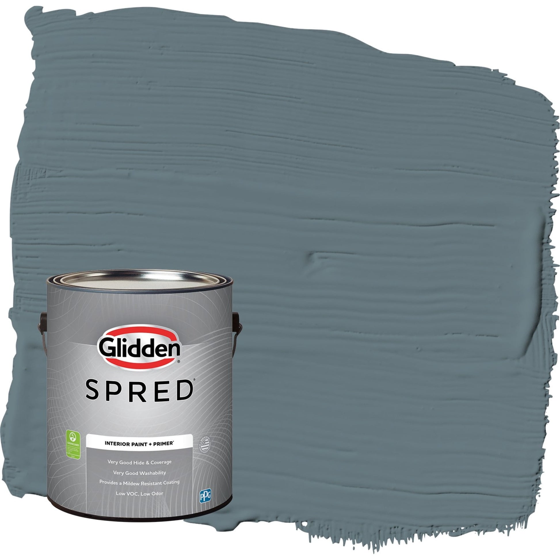 Glidden Spred Night Rendezvous / Blue, Semi-Gloss Interior Paint with Primer, 1 Gallon