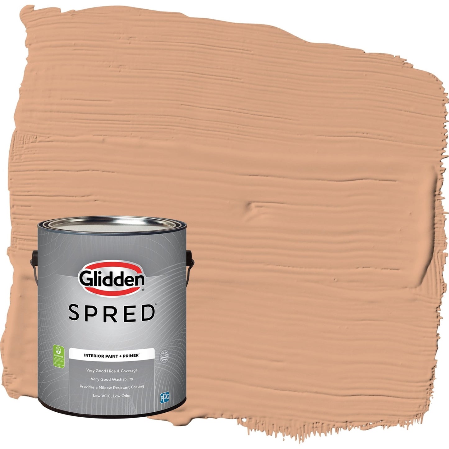 Glidden Spred Clay Fire / Orange, Semi-Gloss Interior Paint with Primer, 1 Gallon