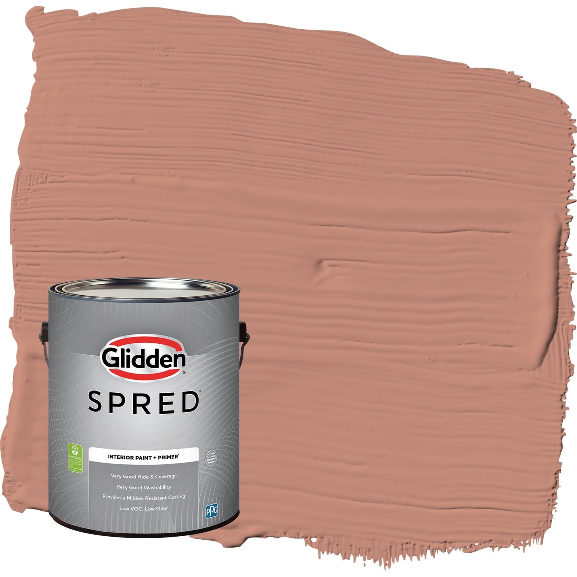 Glidden Spred Copper Trail / Orange, Semi-Gloss Interior Paint with Primer, 1 Gallon