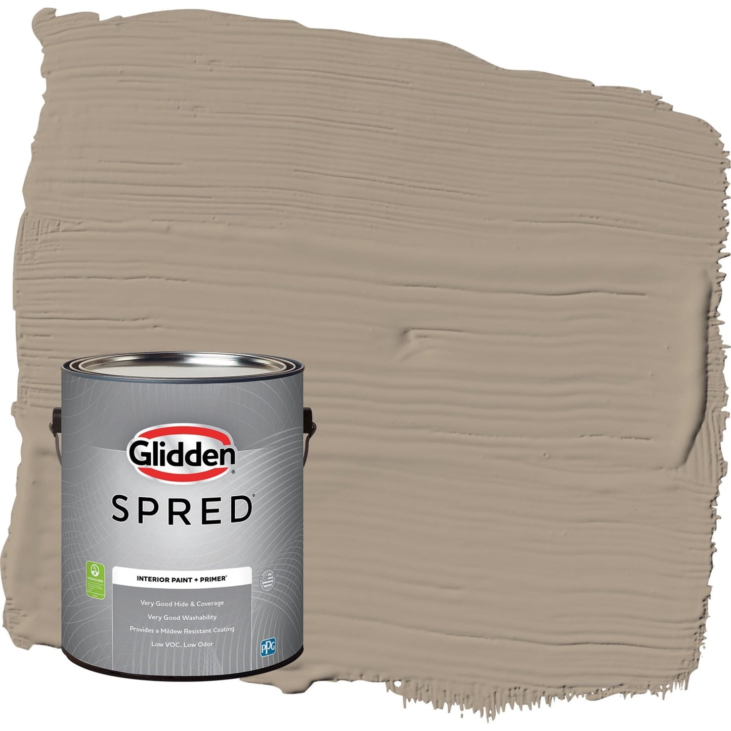 Glidden Spred Diversion / Gray, Semi-Gloss Interior Paint with Primer, 1 Gallon