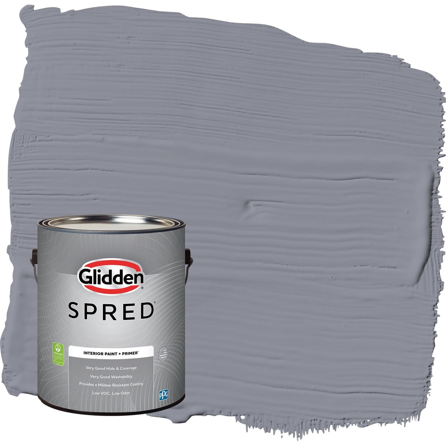 Glidden Spred Flannel Pajamas / Grey, Eggshell Interior Paint with Primer, 1 Gallon