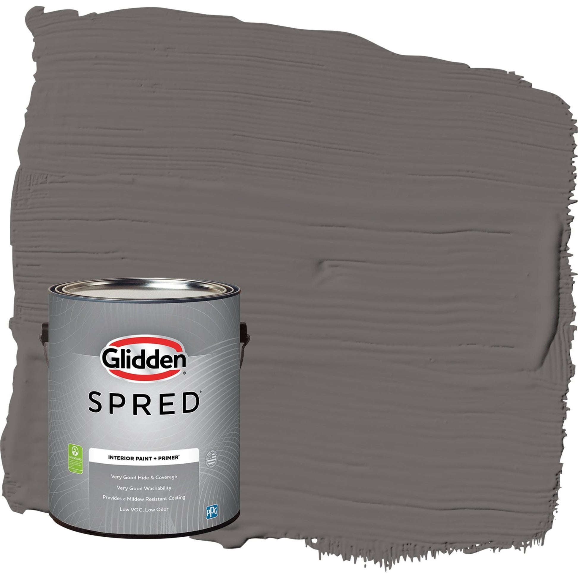 Glidden Spred Gibraltar Gray / Grey, Eggshell Interior Paint with Primer, 1 Gallon