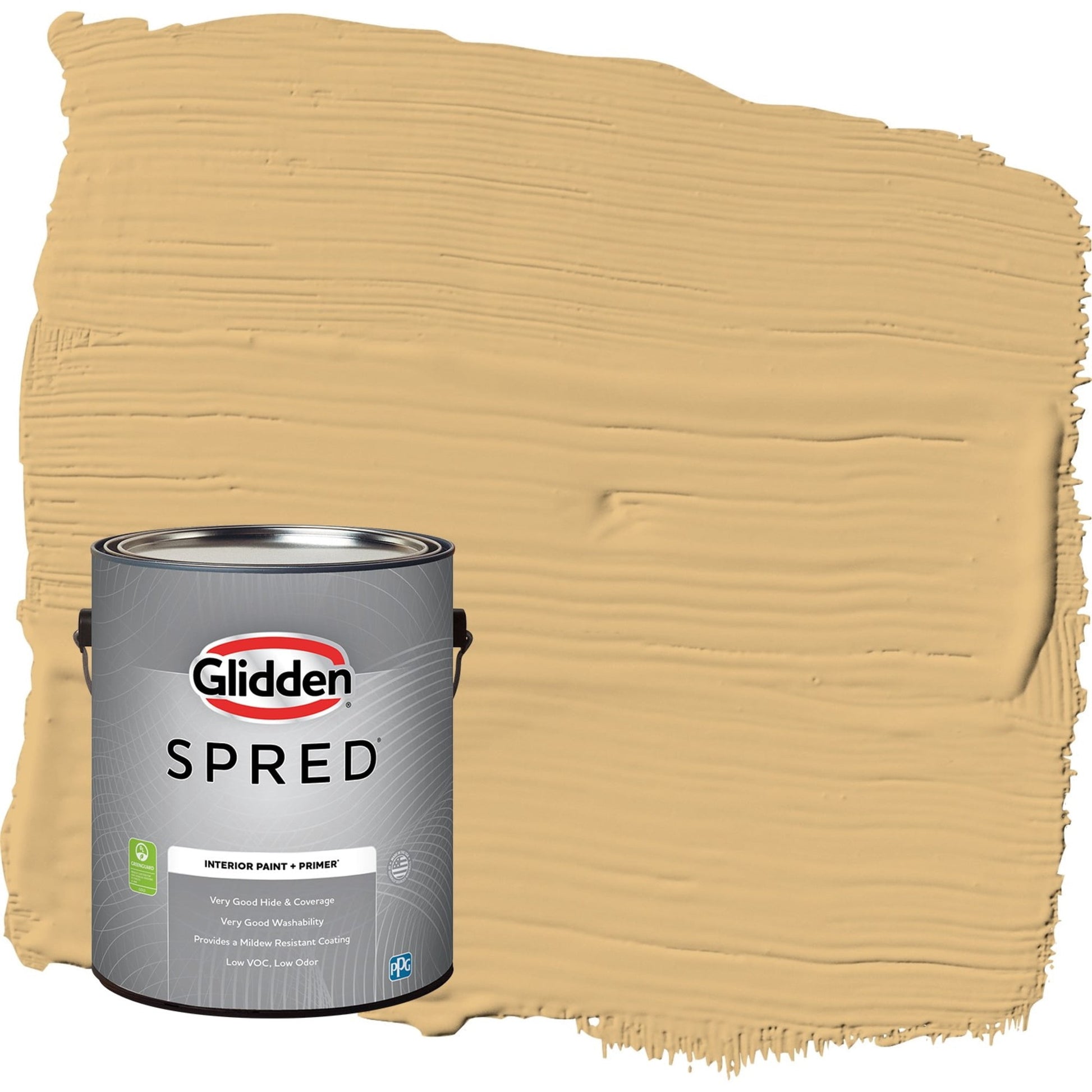 Glidden Spred Honey Bunny / Yellow, Semi-Gloss Interior Paint with Primer, 1 Gallon