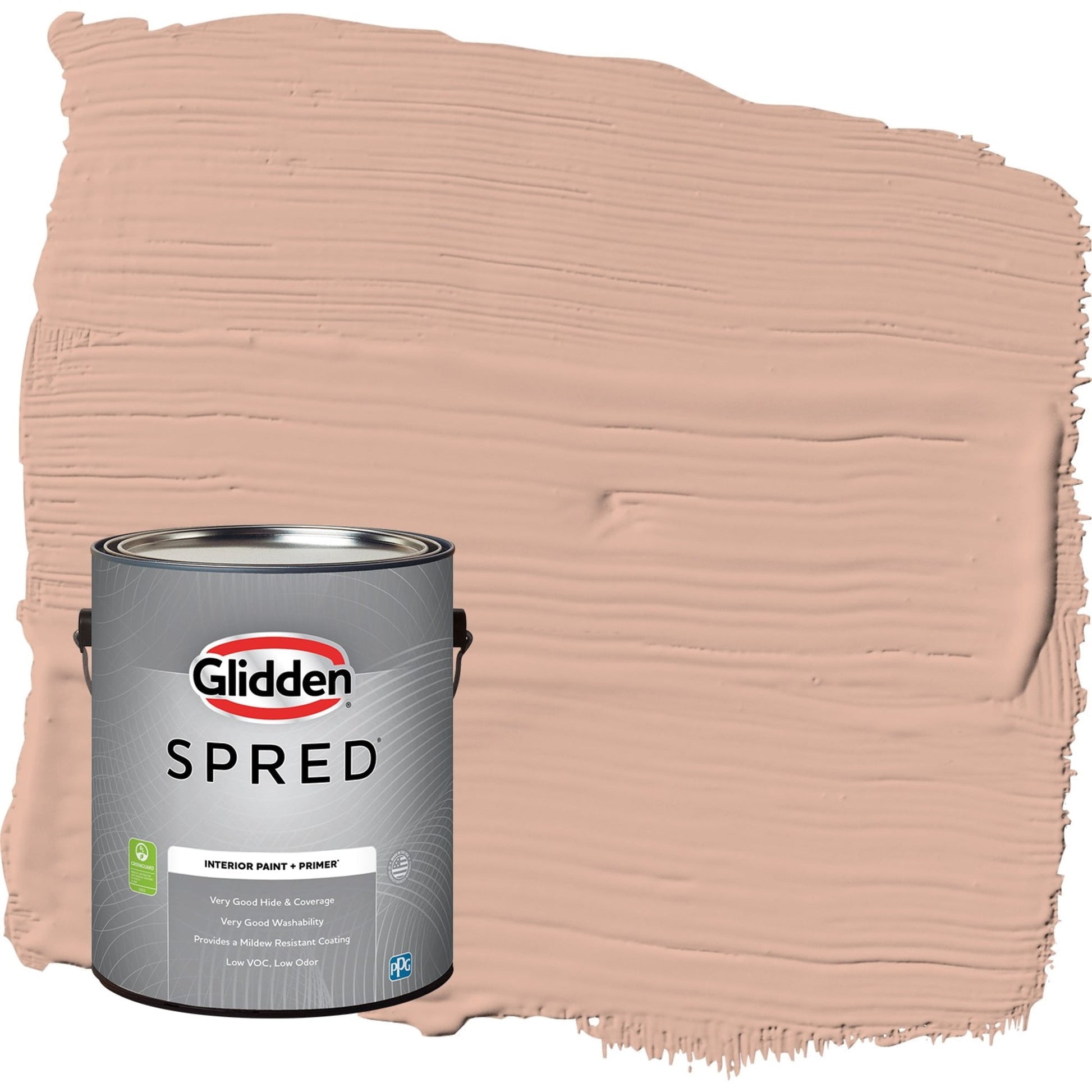 Glidden Spred Lazy Summer / Orange, Flat Interior Paint with Primer, 1 Gallon