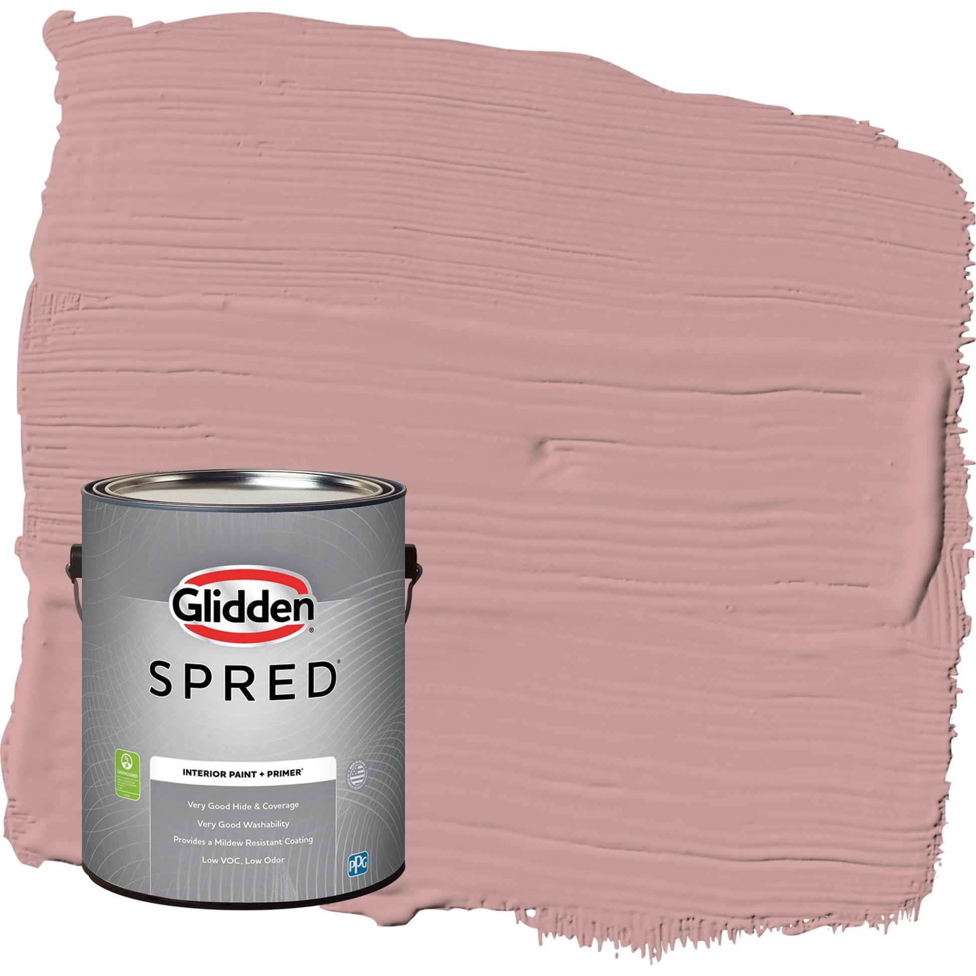Glidden Spred Pintura Interior Semibrillante Pepperberry / Pink con Primer, 1 GalÃ³n