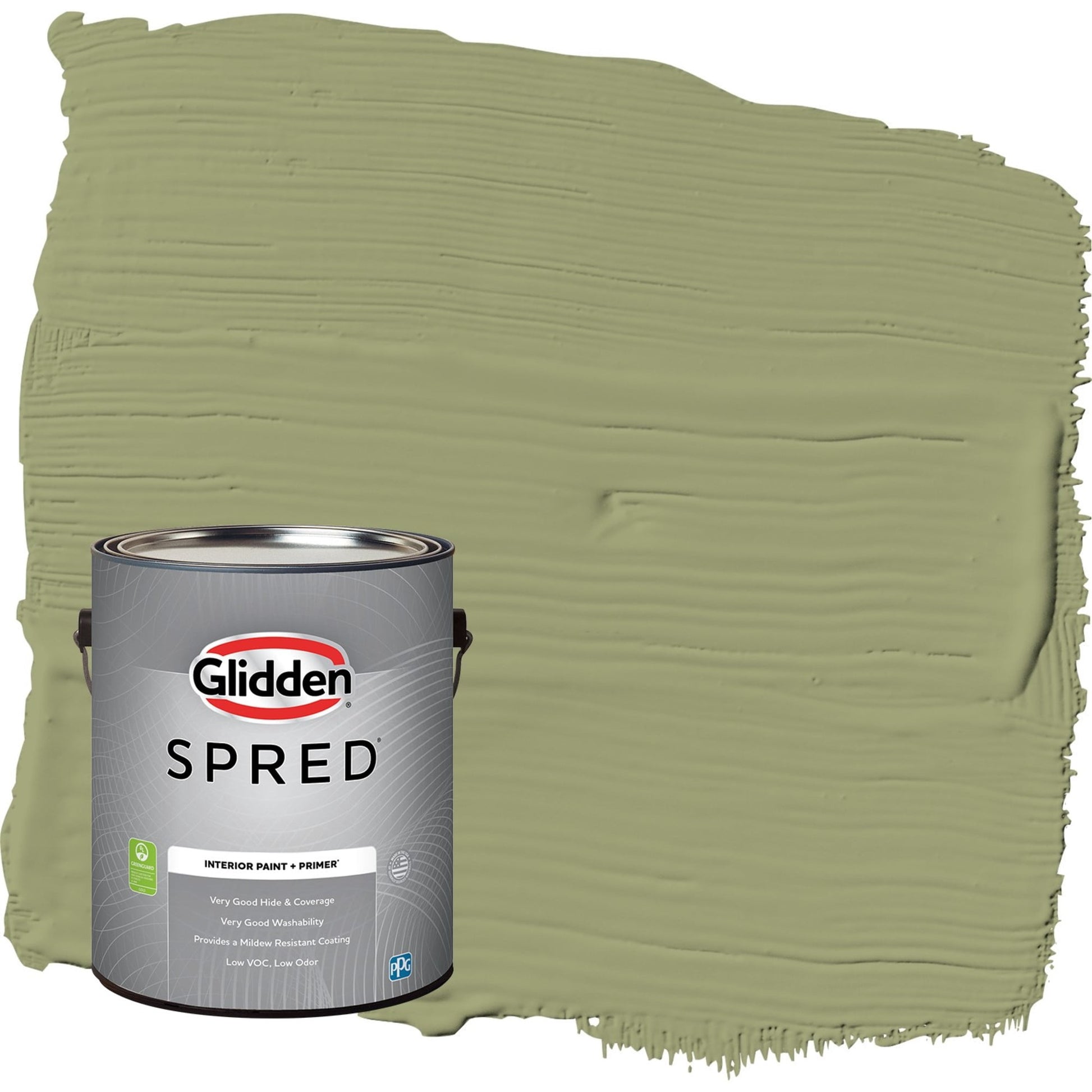 Glidden Spred Pine Trail / Green, Flat Interior Paint with Primer, 1 Gallon
