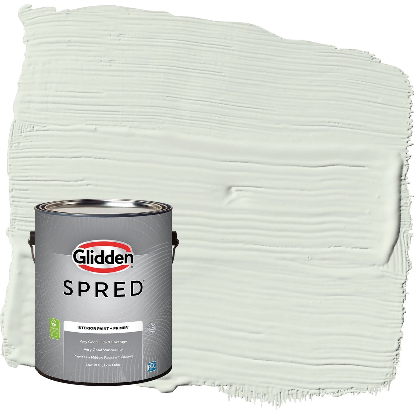 Glidden Spred Salty Breeze / Green, Eggshell Interior Paint with Primer, 1 Gallon