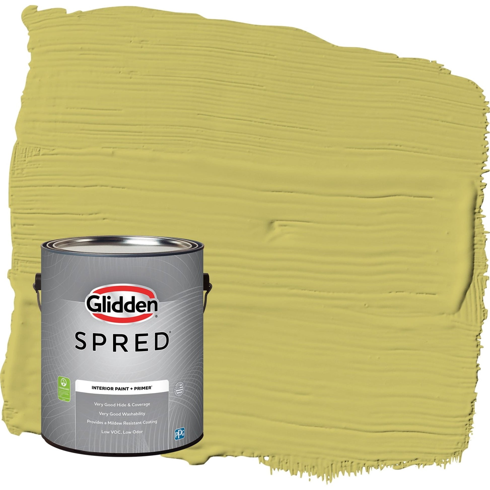 Glidden Spred Secret Safari / Green, Semi-Gloss Interior Paint with Primer, 1 Gallon