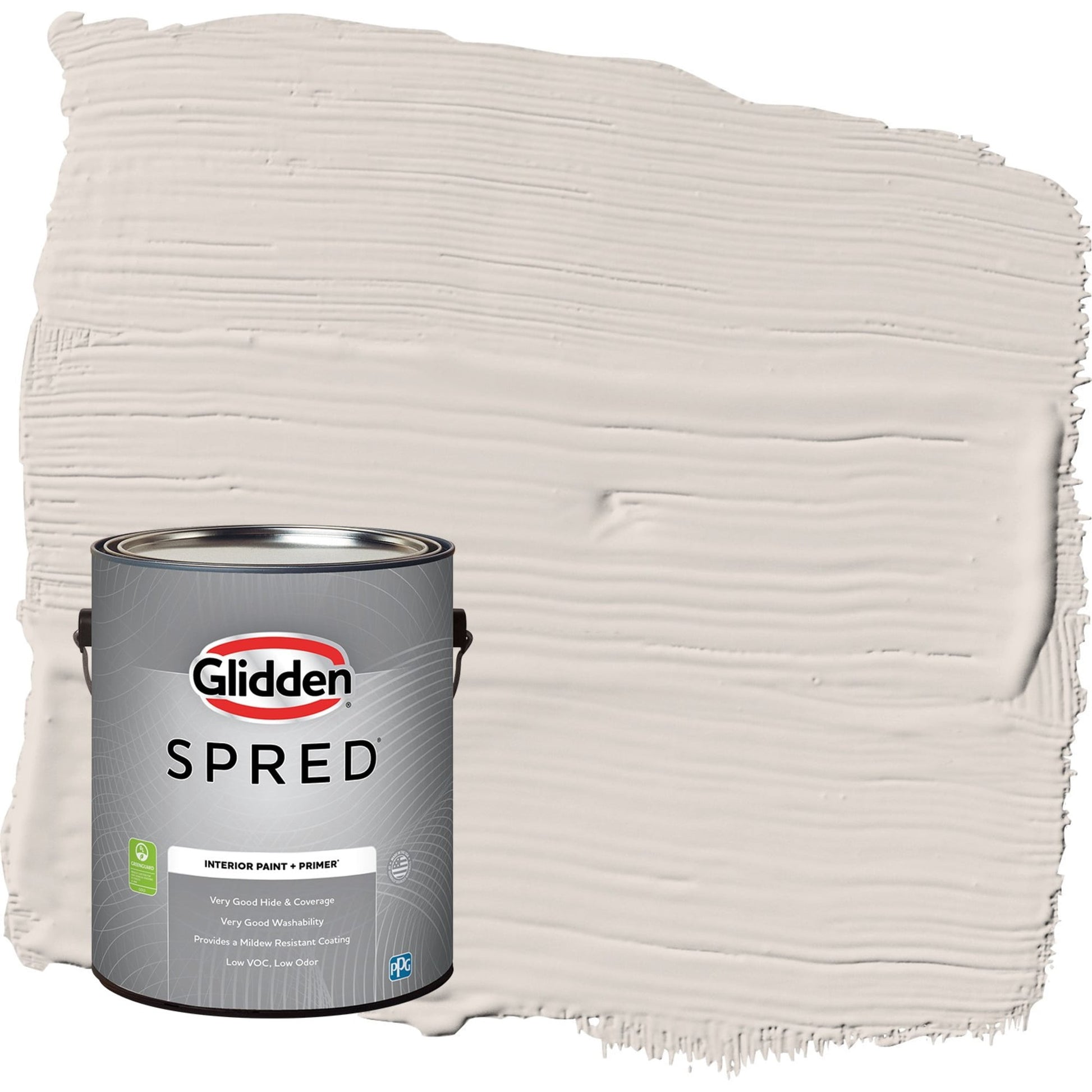 Glidden Spred Steel Me / Beige, Semi-Gloss Interior Paint with Primer, 1 Gallon