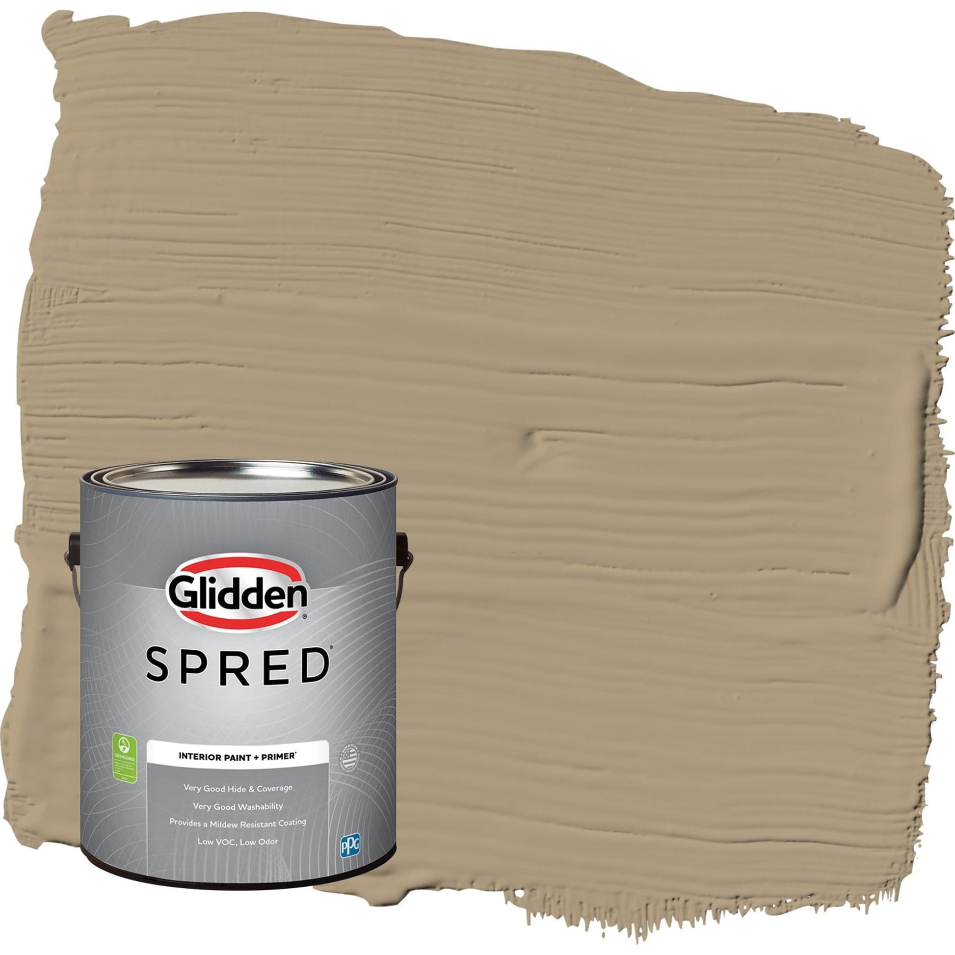 Glidden Spred Stony Creek / Beige, Eggshell Interior Paint with Primer, 1 Gallon