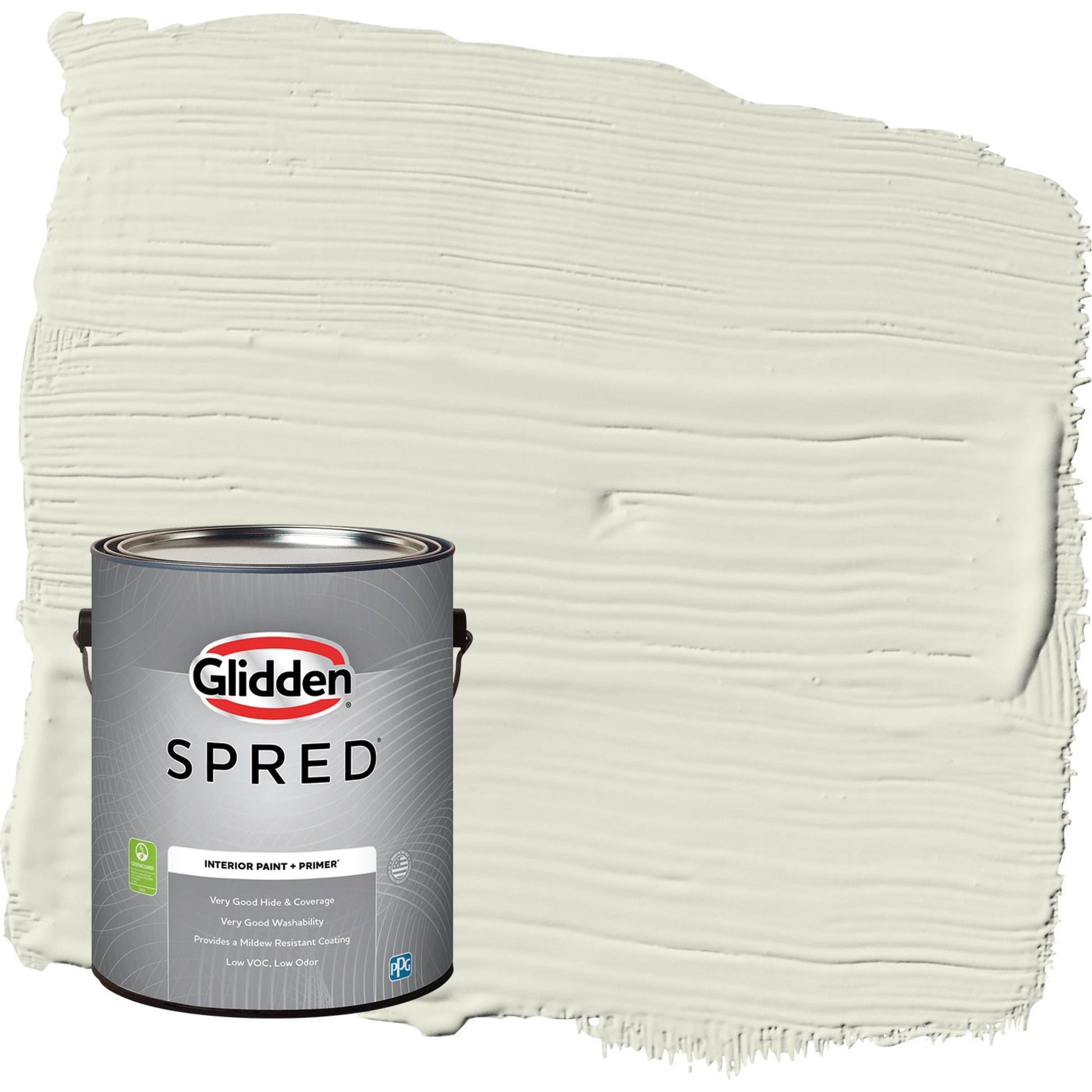 Glidden Spred Pintura Interior Semibrillante de Trigo Silvestre / Verde con Primer, 1 GalÃ³n