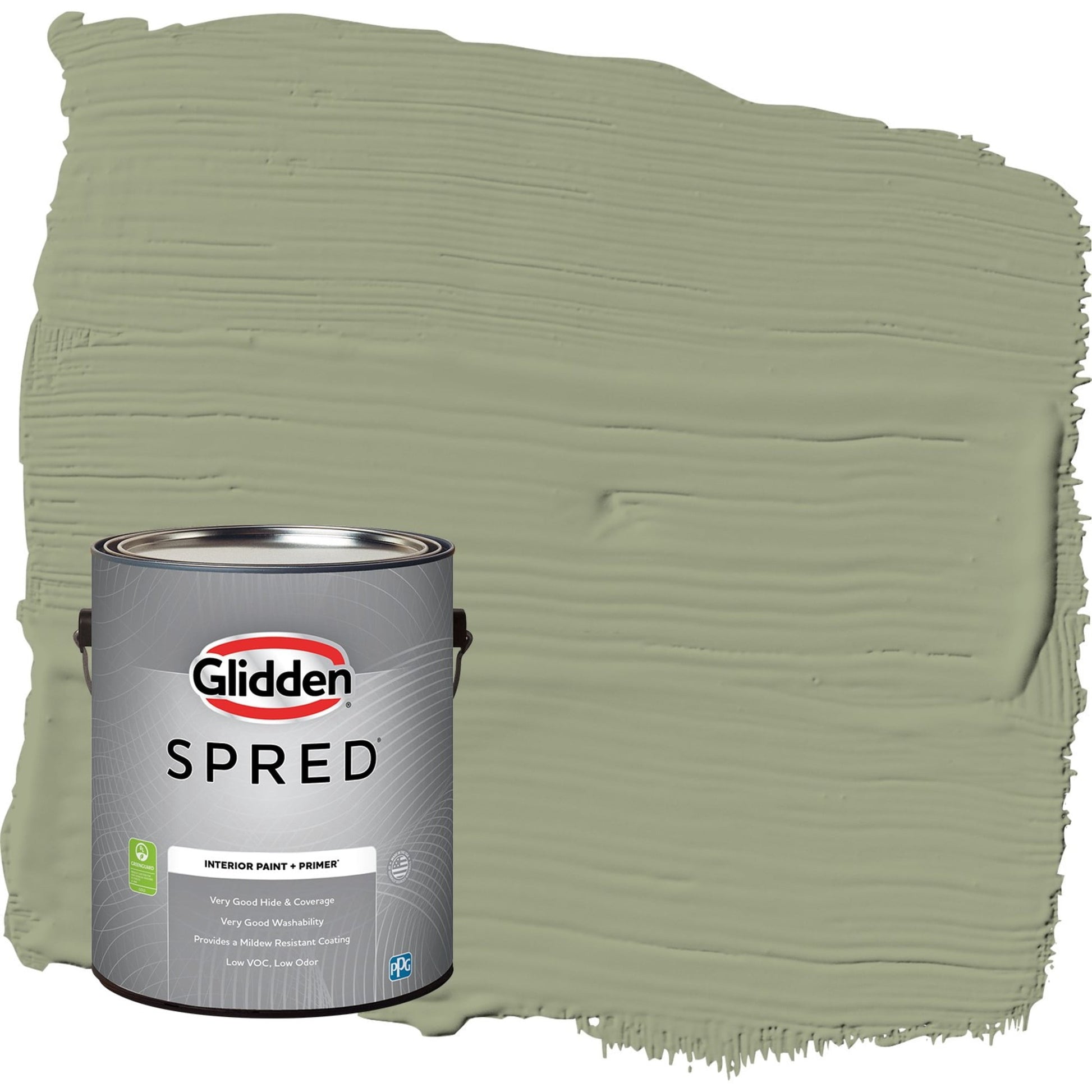 Glidden Spred Zebra Grass / Green, Semi-Gloss Interior Paint with Primer, 1 Gallon
