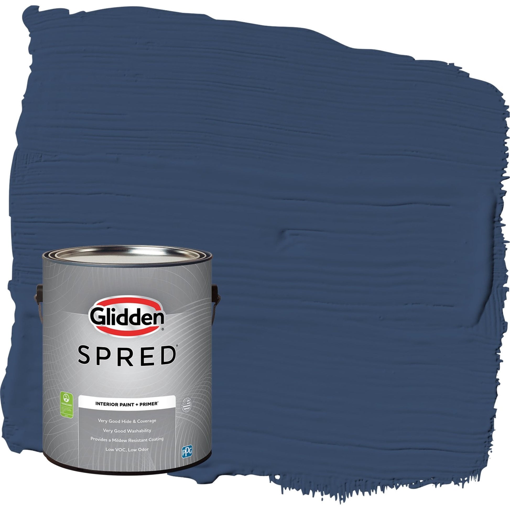 Glidden Spred Annapolis Blue Flat Interior Paint with Primer, 1 Gallon