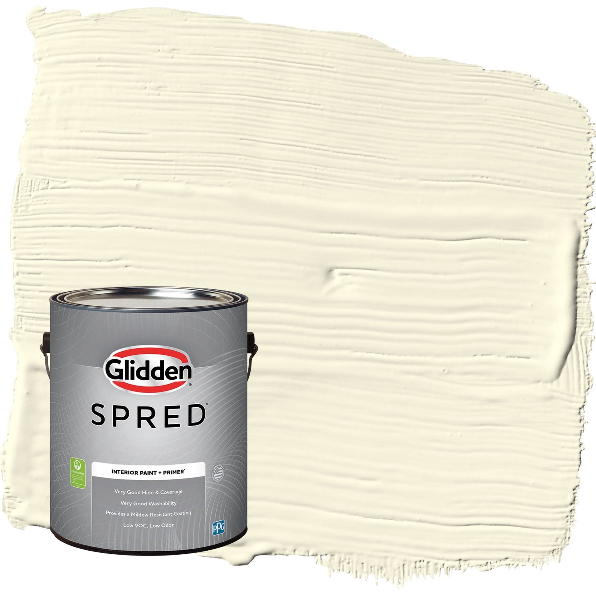 Glidden Spred Lotus Flower / Yellow, Flat Interior Paint with Primer, 1 Gallon
