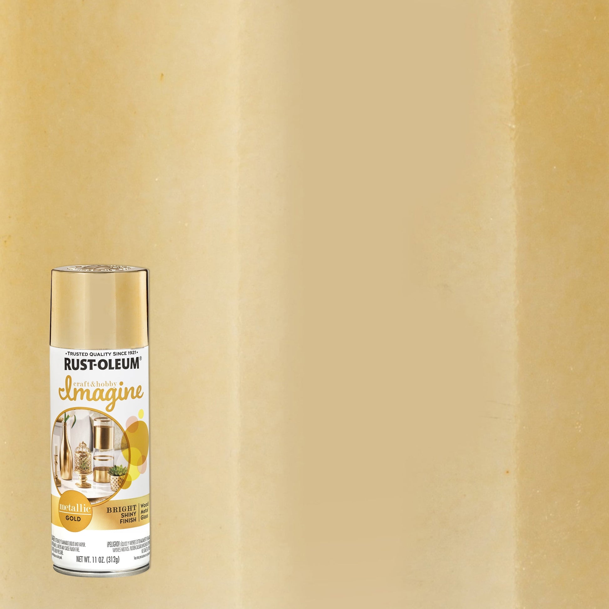 4 Pack, Gold, Rust-Oleum Craft & Hobby Metallic Imagine Metallic Spray Paint- 355100, 11 oz.