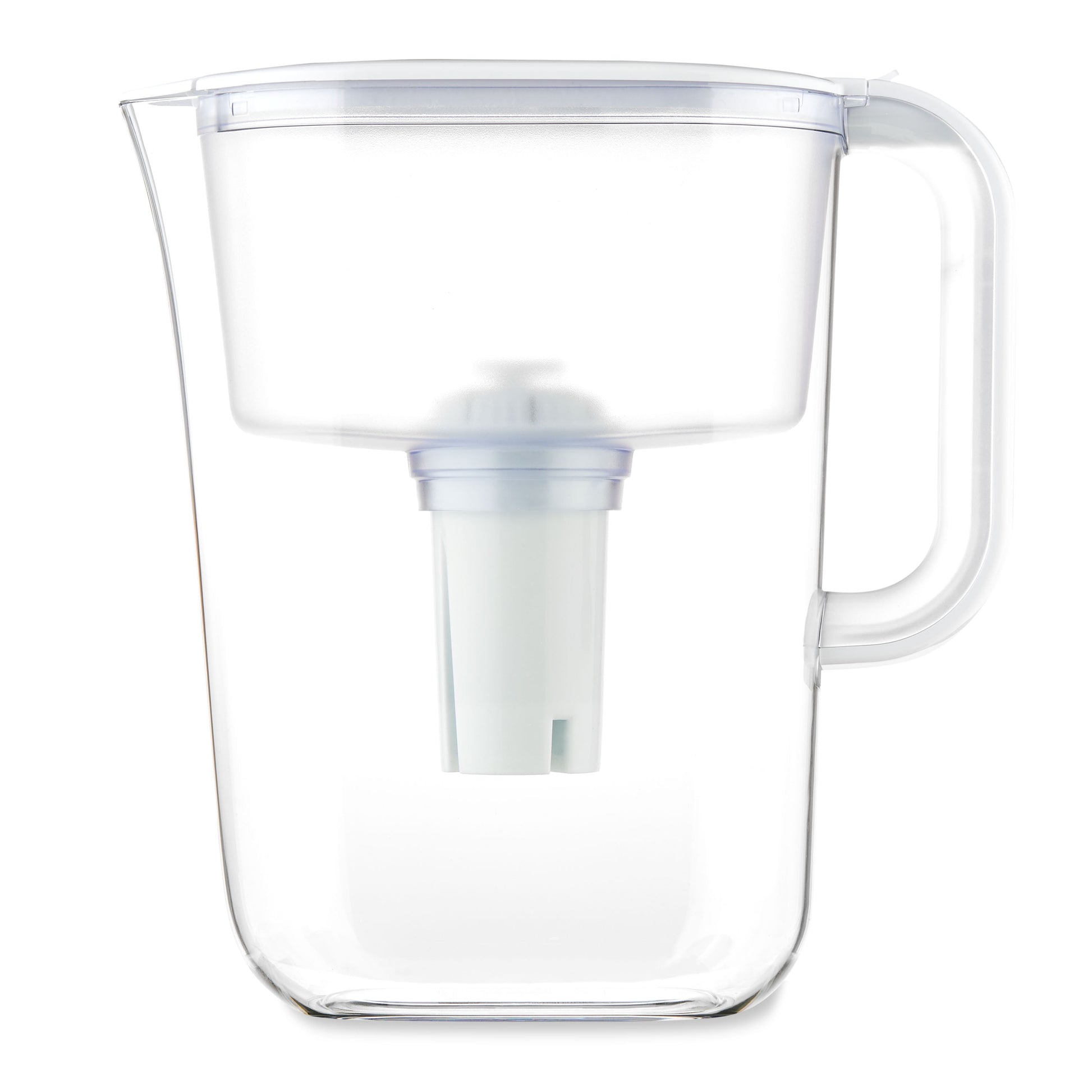 Great Value Water Filter Pitcher, BPA-Free, Certified to NSF/ANSI 42&53,7Cup Capacity, Digital Timer Indicator,HS528N White