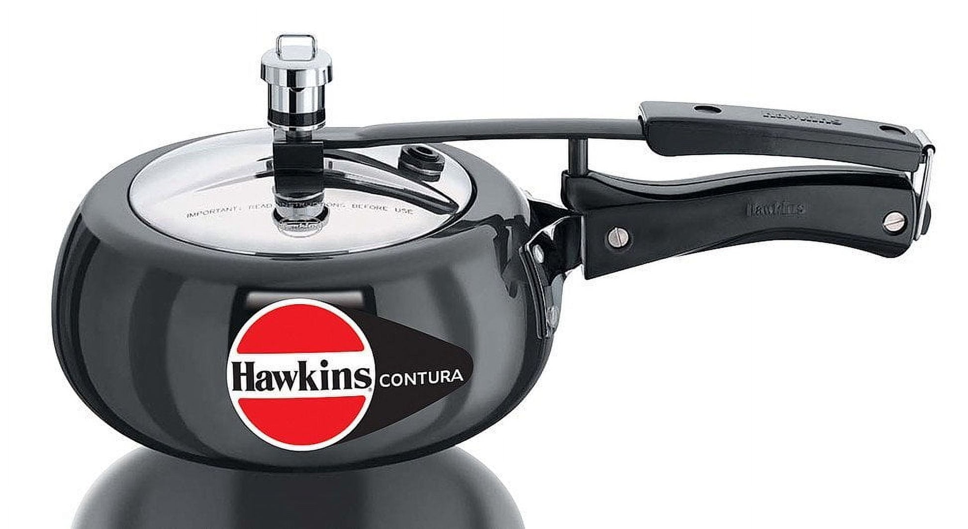 Hawkins CB35 Hard Anodised Pressure Cooker, 3.5-Liter, Contura Black