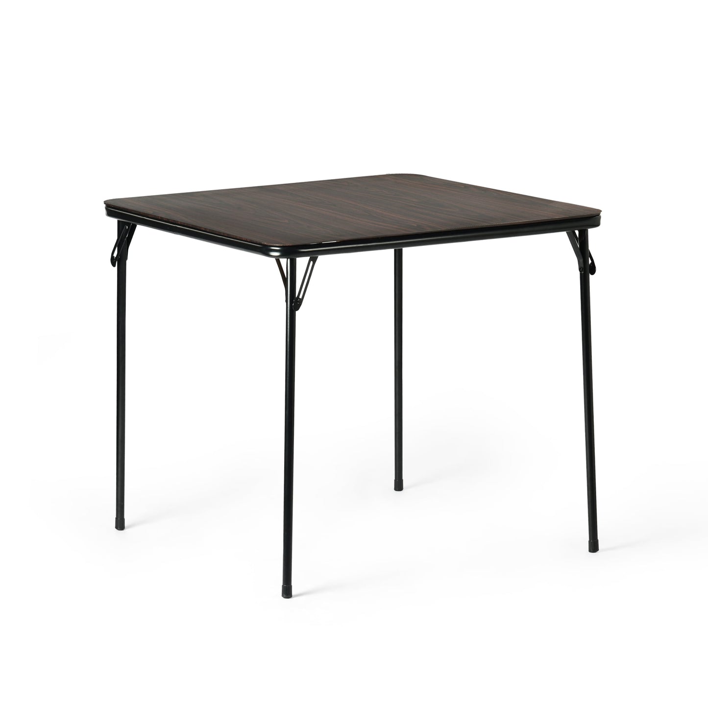 Homy Casa 34" Folding Card Table, Portable Wood Table Top for Party Picnics Games, Walnut