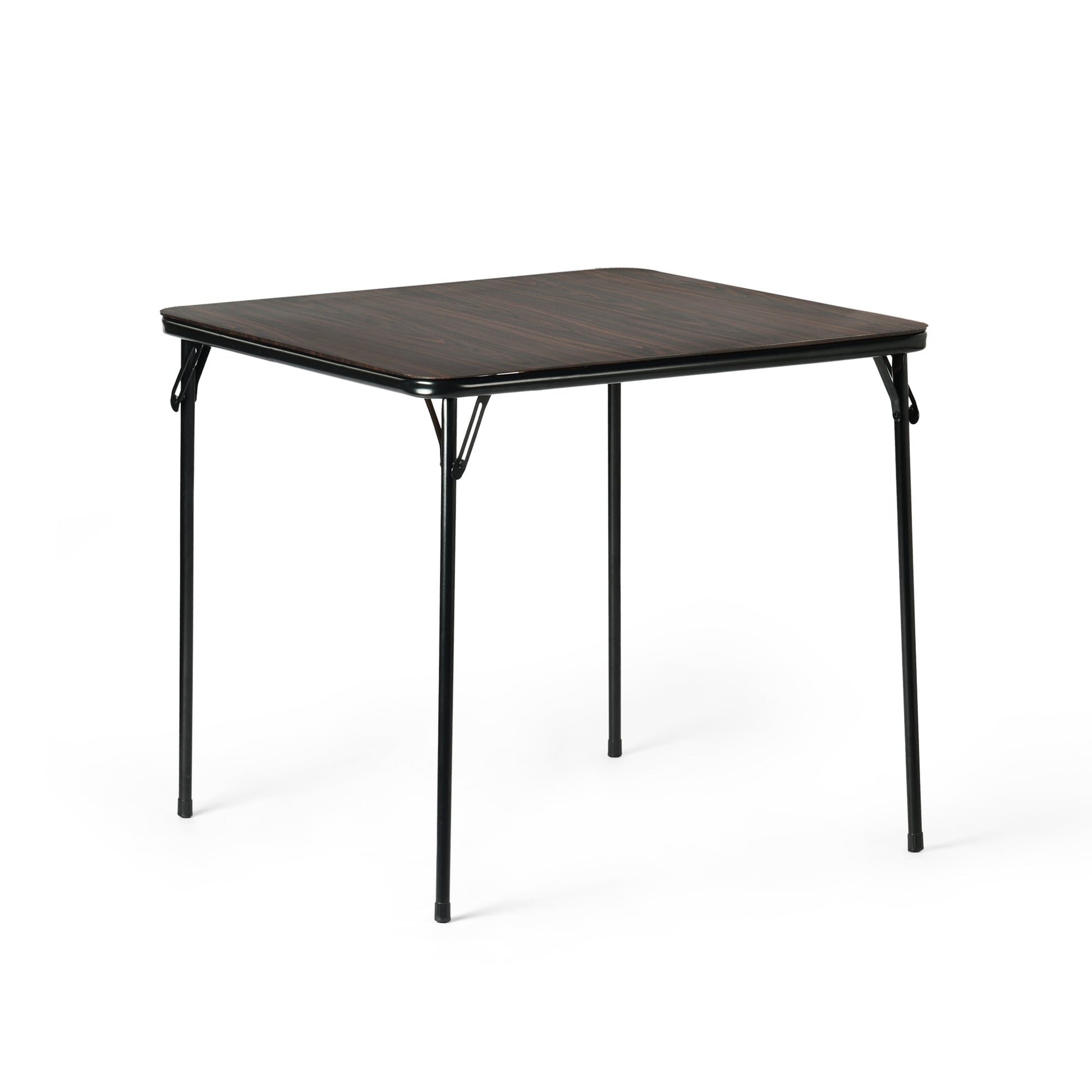 Homy Casa 34" Folding Card Table, Portable Wood Table Top for Party Picnics Games, Walnut