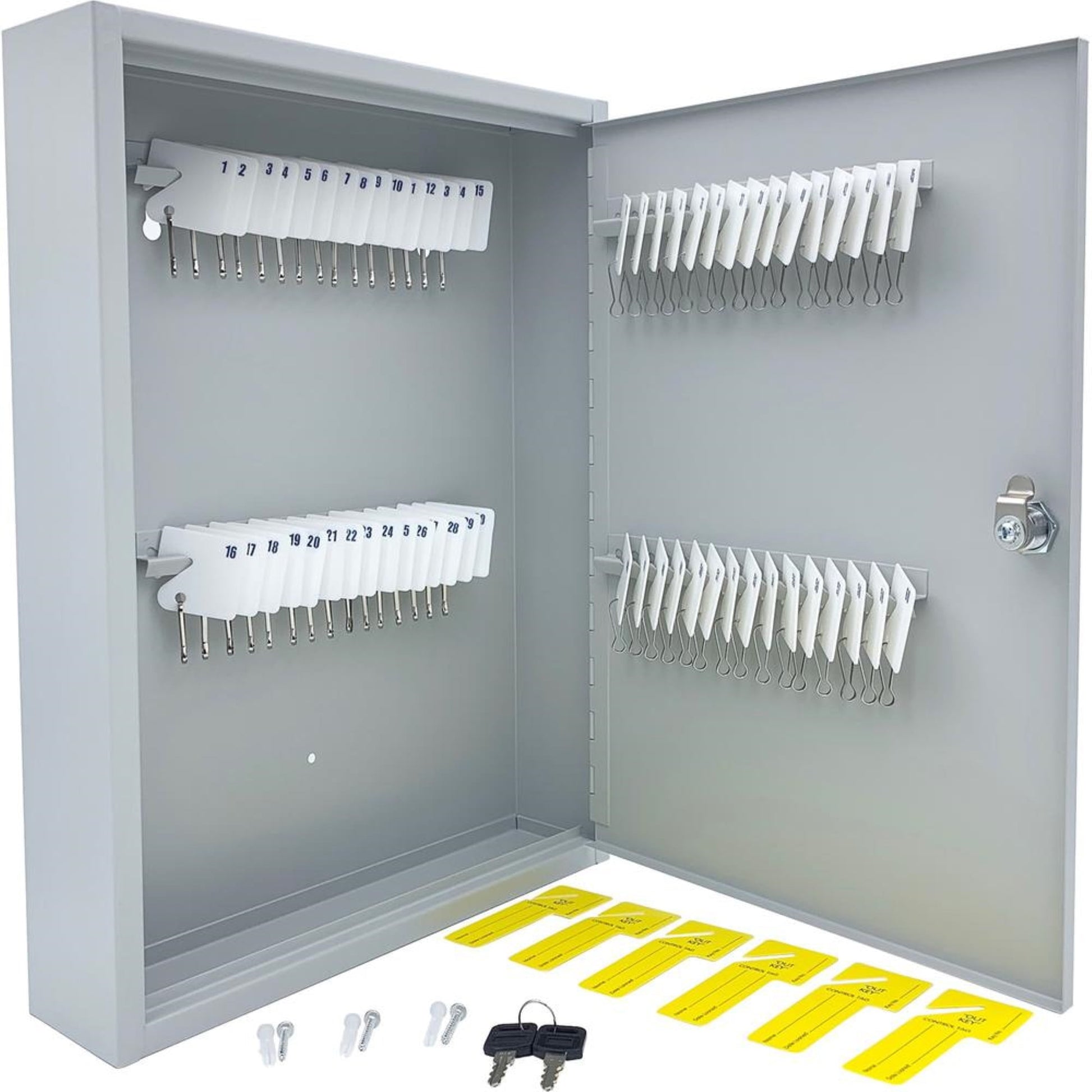 Huron Key Cabinet, Slotted, 60 Key