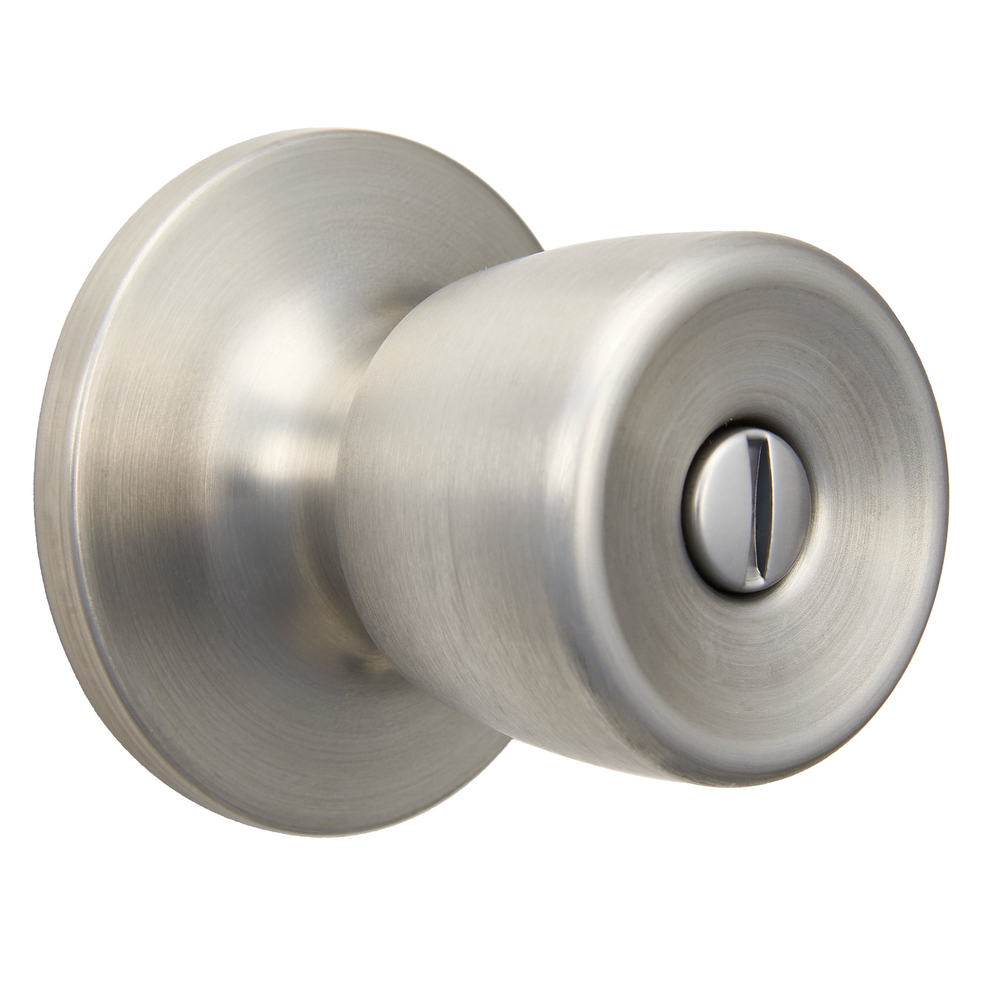Hyper Tough Tulip Style Interior Privacy Doorknob in Stainless Steel Finish