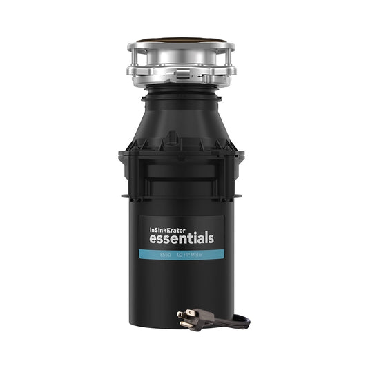InSinkErator Essentials ES50 W/C 1/2 HP Continuous Feed Kitchen Garbage Disposal with Power Cord