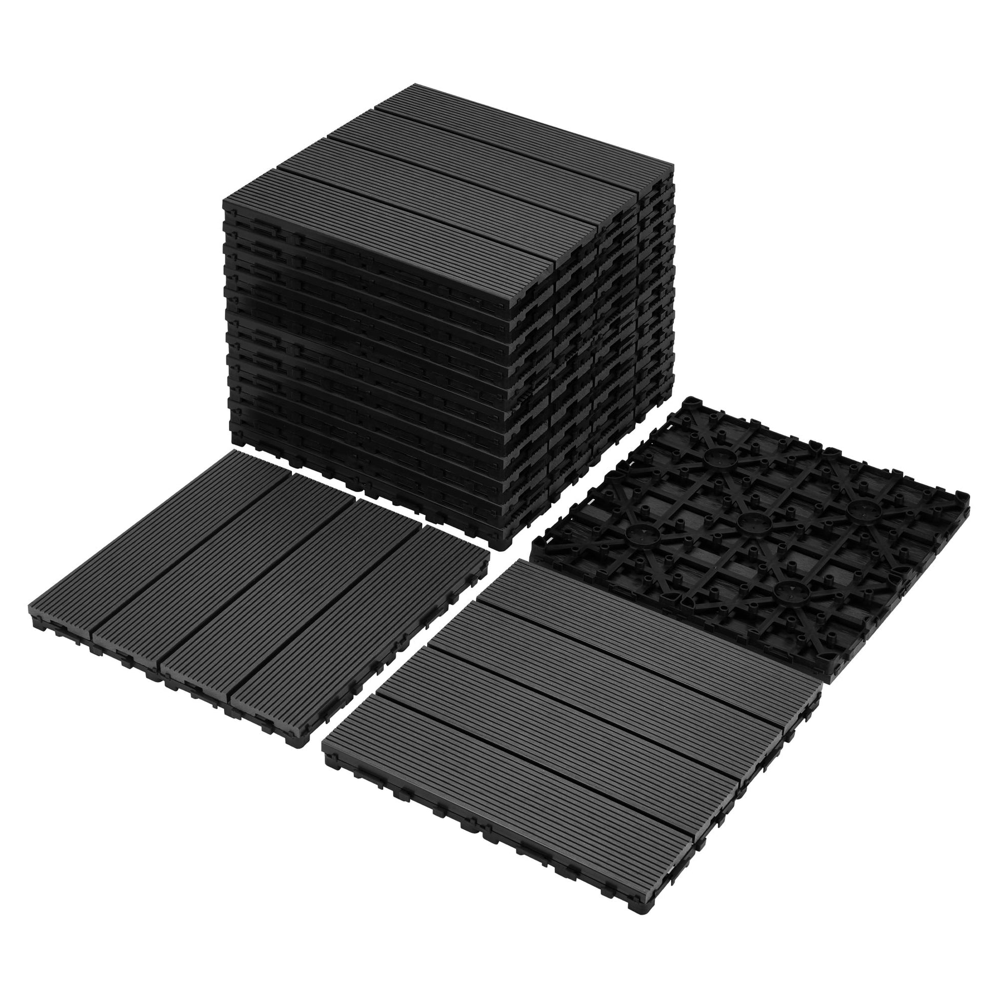 Interlocking WPC Deck Tiles â€“ Waterproof Indoor & Outdoor Flooring for Patio, Balcony, Porch, Backyard & Bedroom
