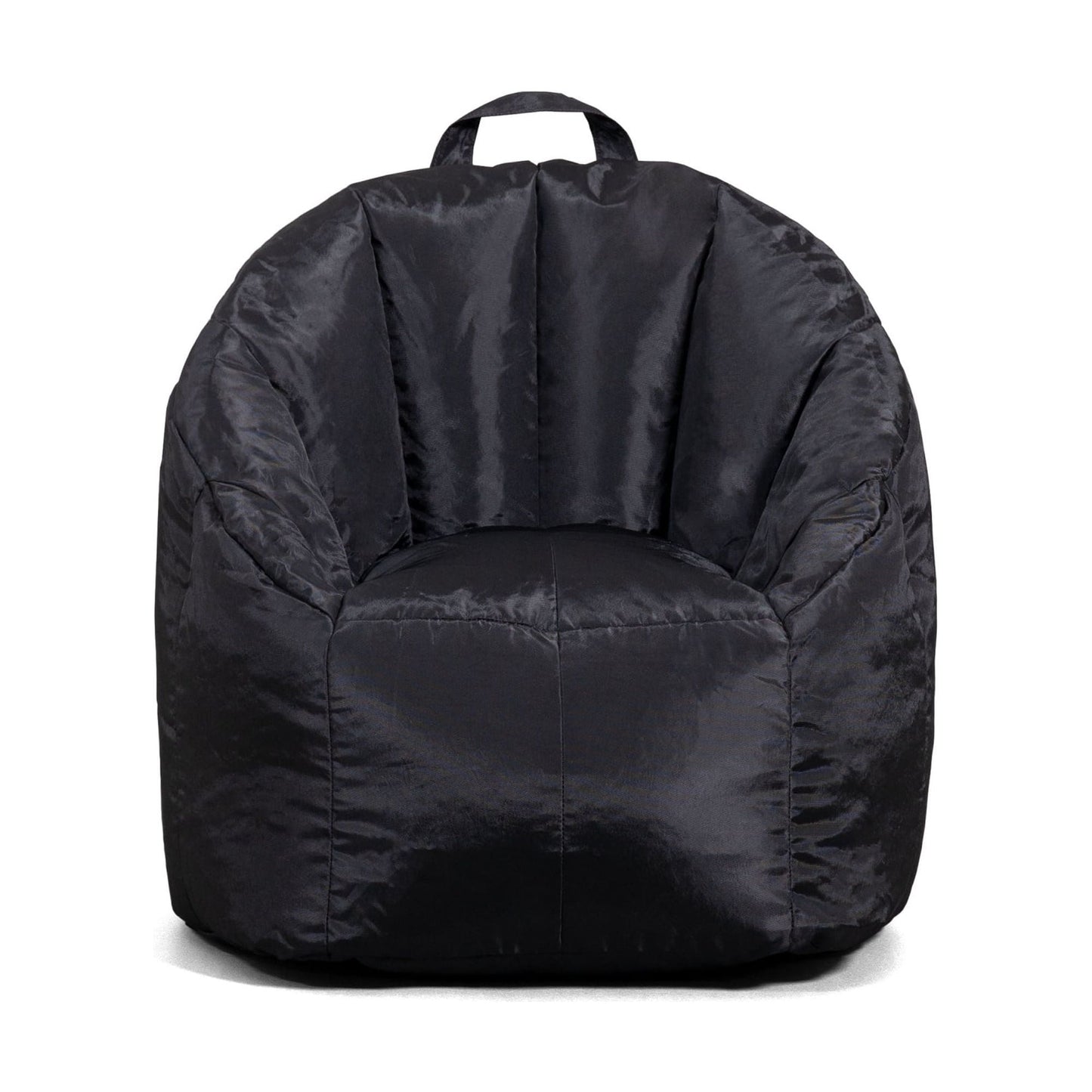 Big Joe Joey Junior Bean Bag Chair for Kids, 1.5 ft Nylon Blend Lightweight Lounge Chair, Durable Polyester, Black