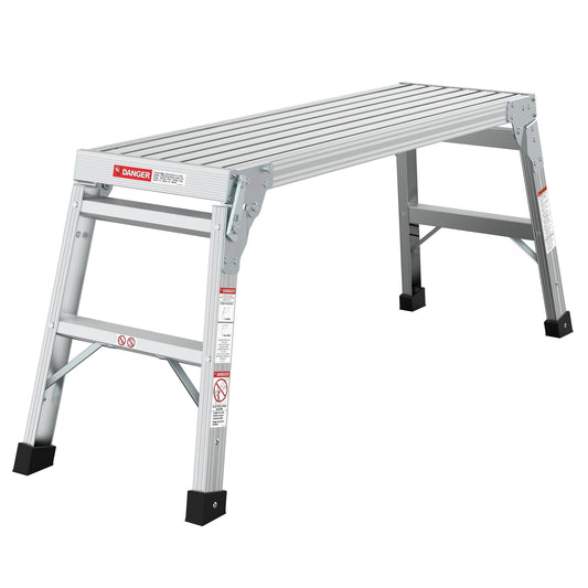 Jopath Folding Work Platform, Large Size Step Stool Folding Portable Work Bench for Washing Vehicles, Cleaning, Painting, Decorating